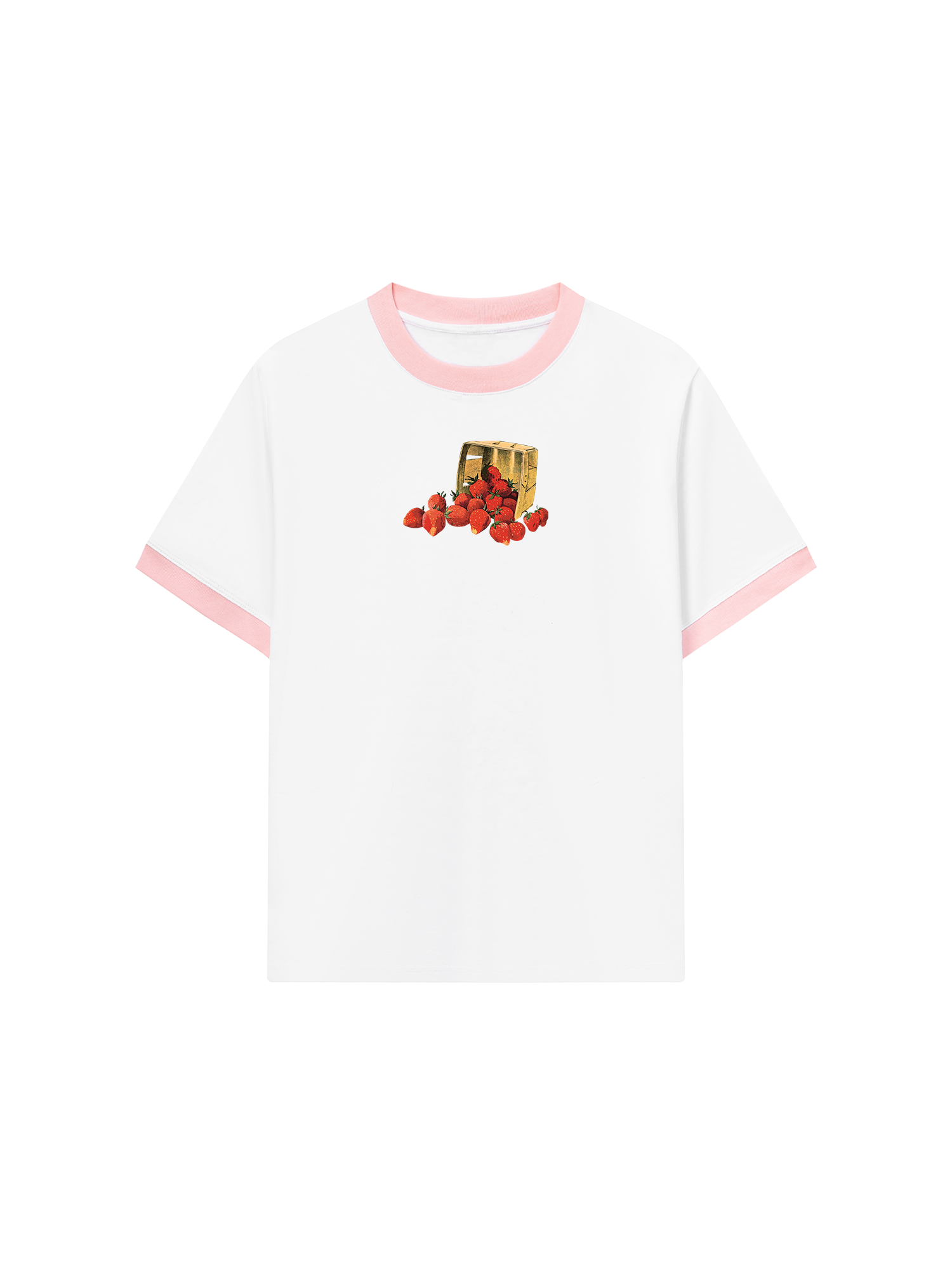 Áo Thun Ringer Relaxed Fit Tropical Strawberry