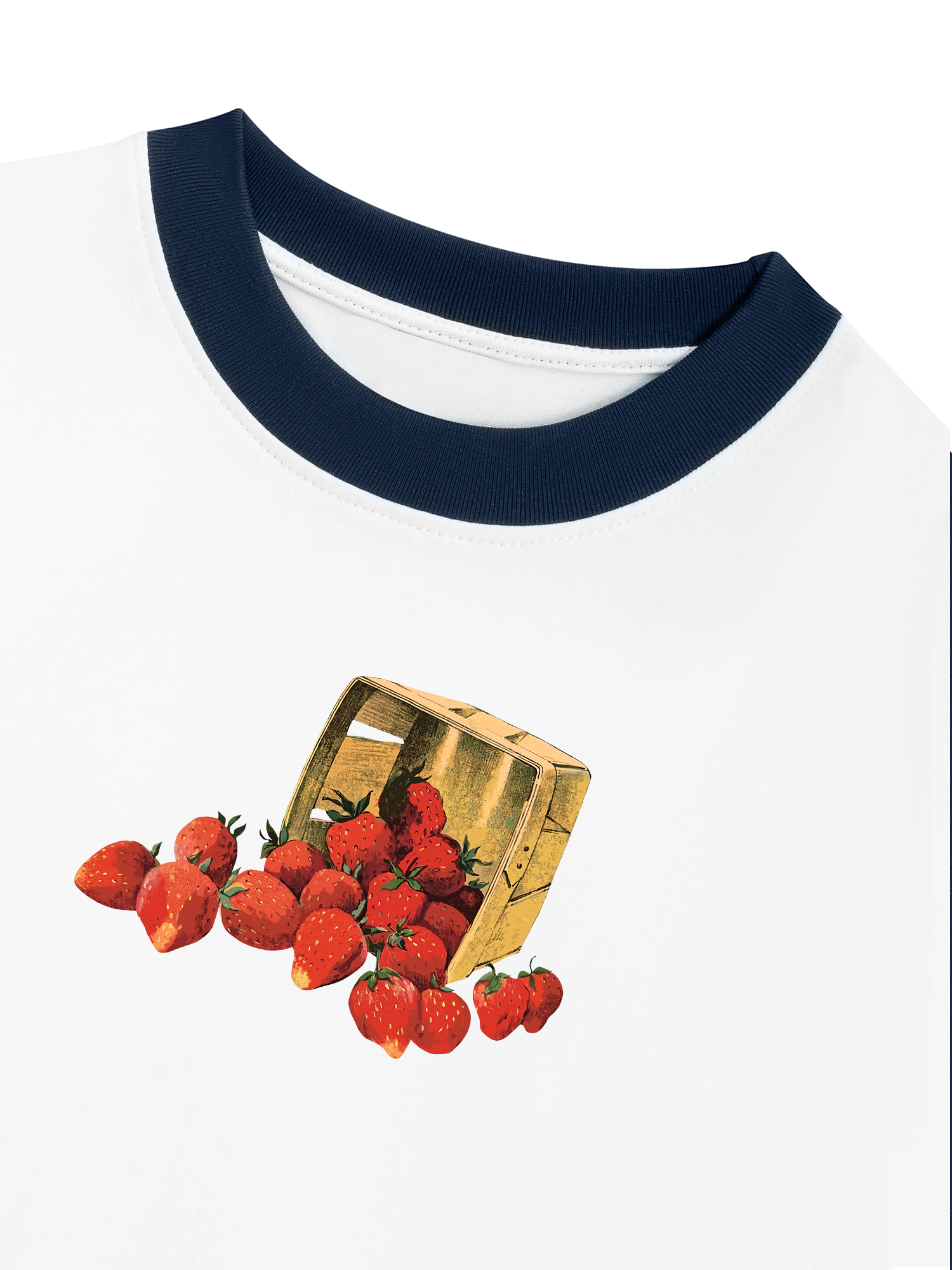 Áo Thun Ringer Relaxed Fit Tropical Strawberry