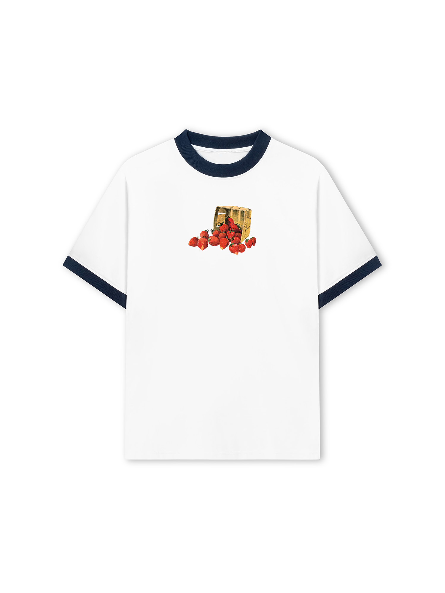 Áo Thun Ringer Relaxed Fit Tropical Strawberry