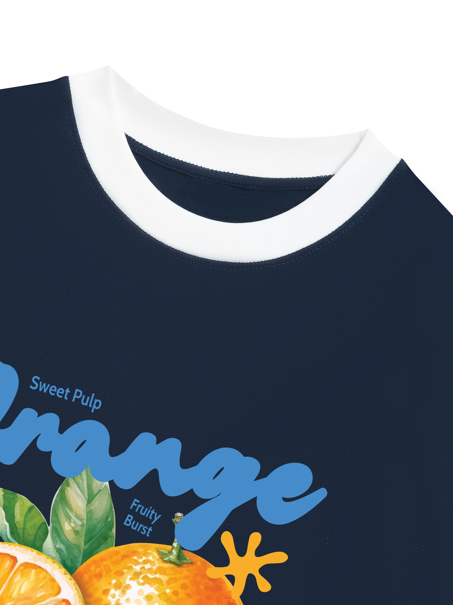 Áo Thun Ringer Relaxed Fit Orange Lunch