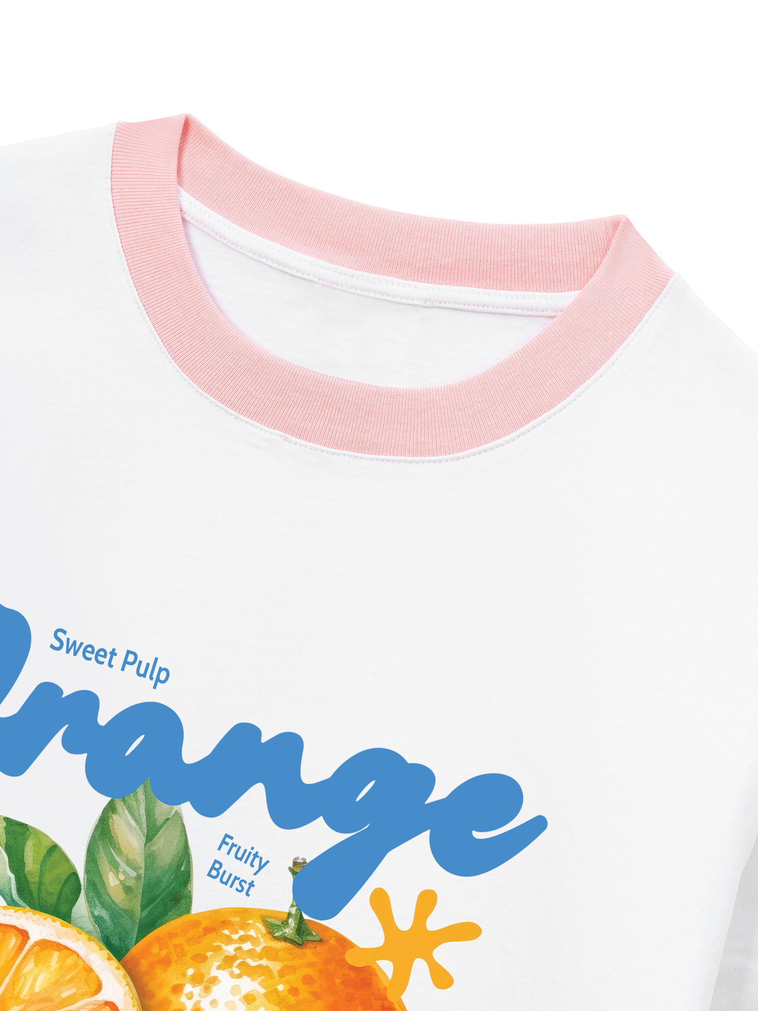 Áo Thun Ringer Relaxed Fit Orange Lunch