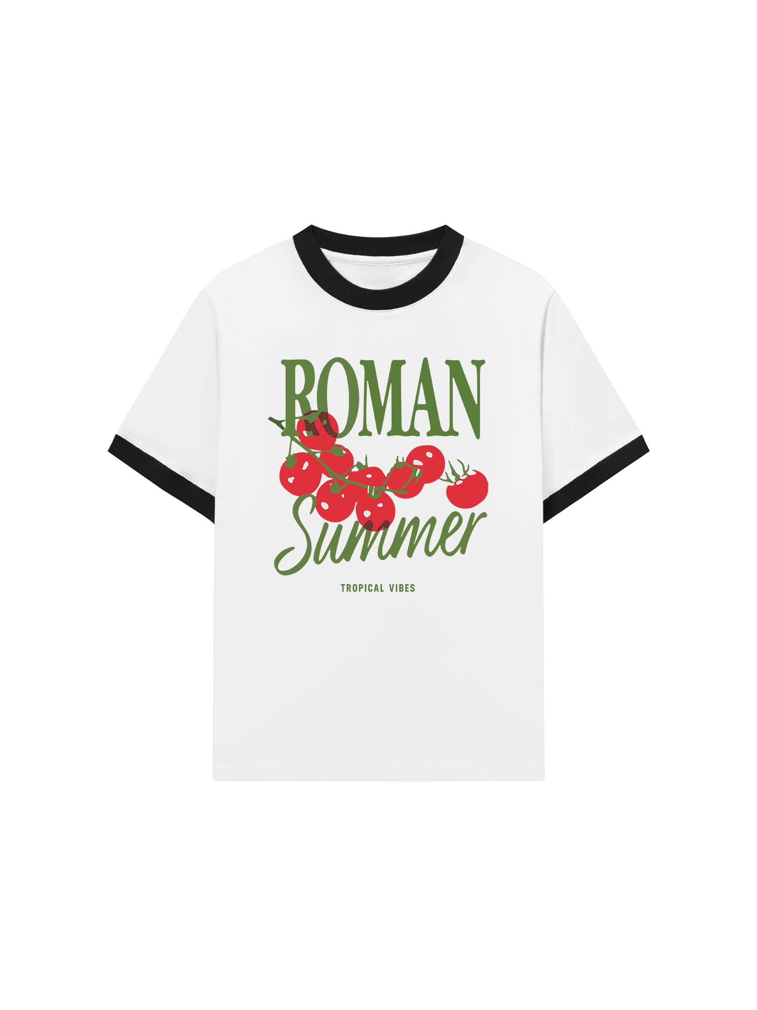 Áo Thun Ringer Relaxed Fit Roman Summer