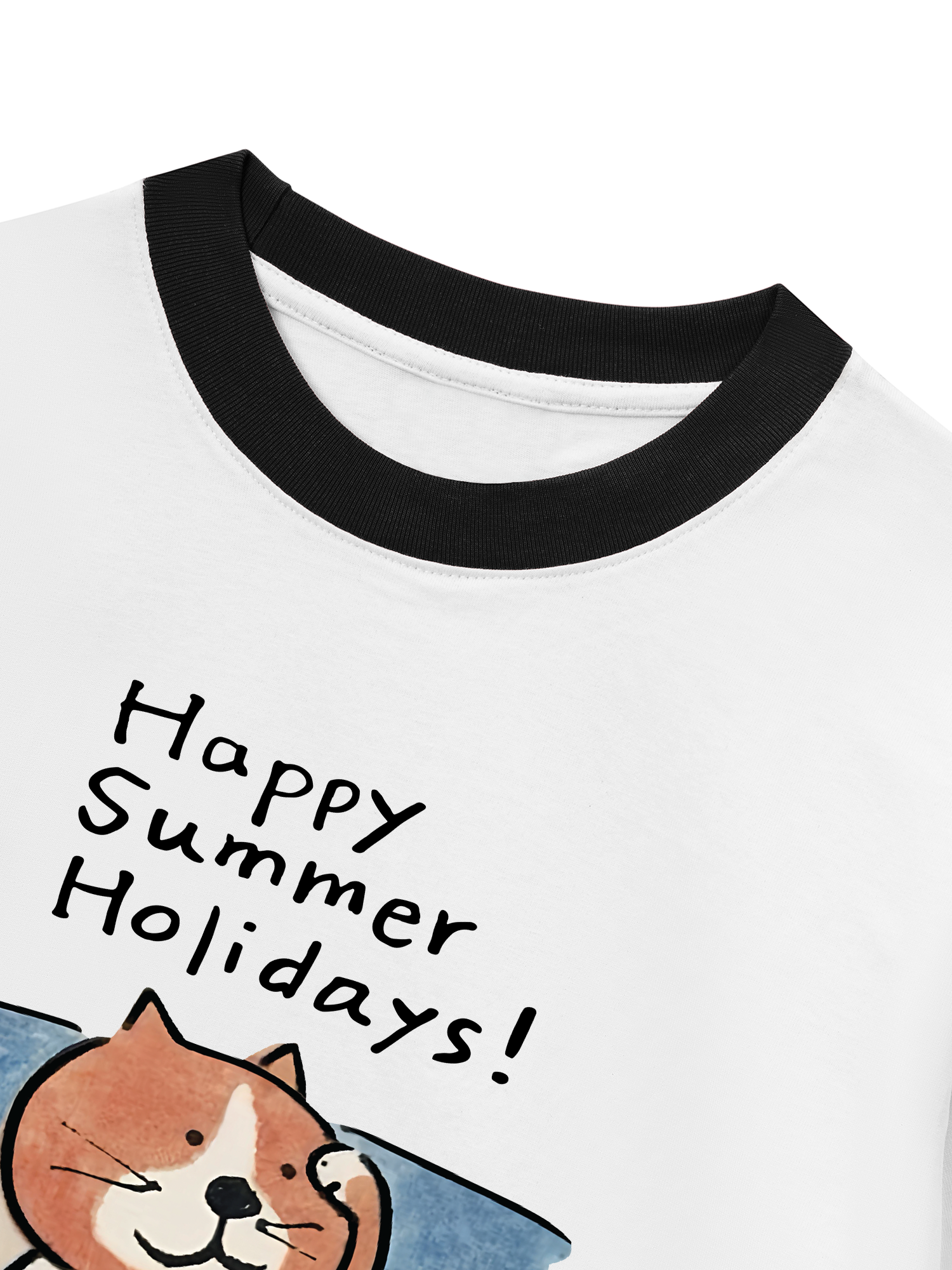 Áo Thun Ringer Relaxed Fit Happy Summer Holidays