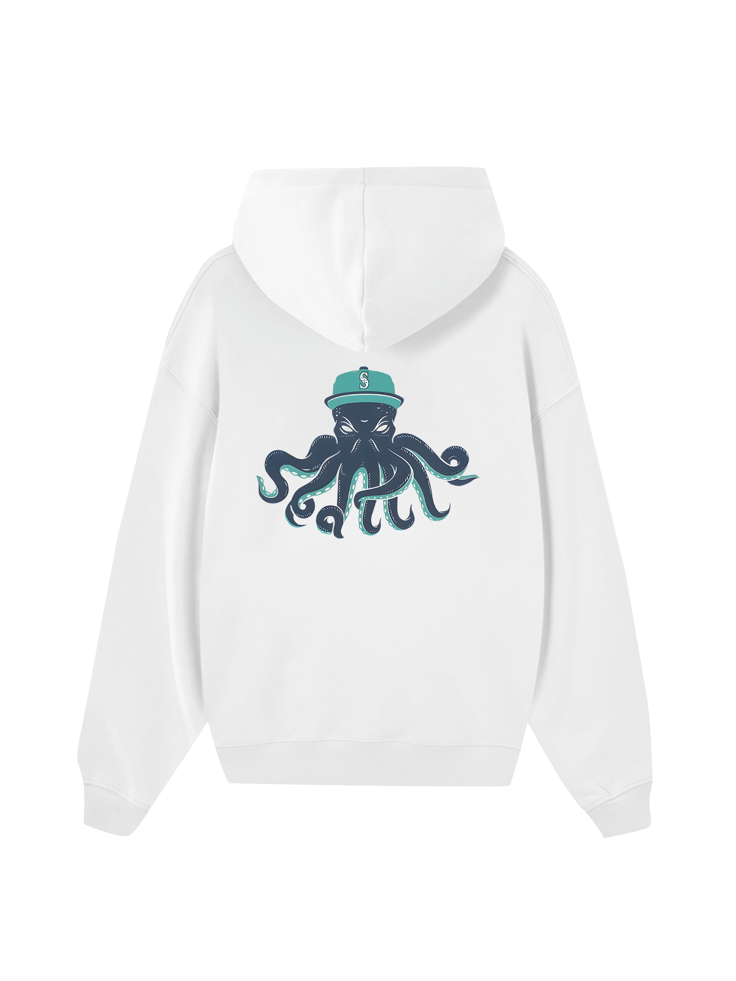 Baseball Green Octopus Hoodie