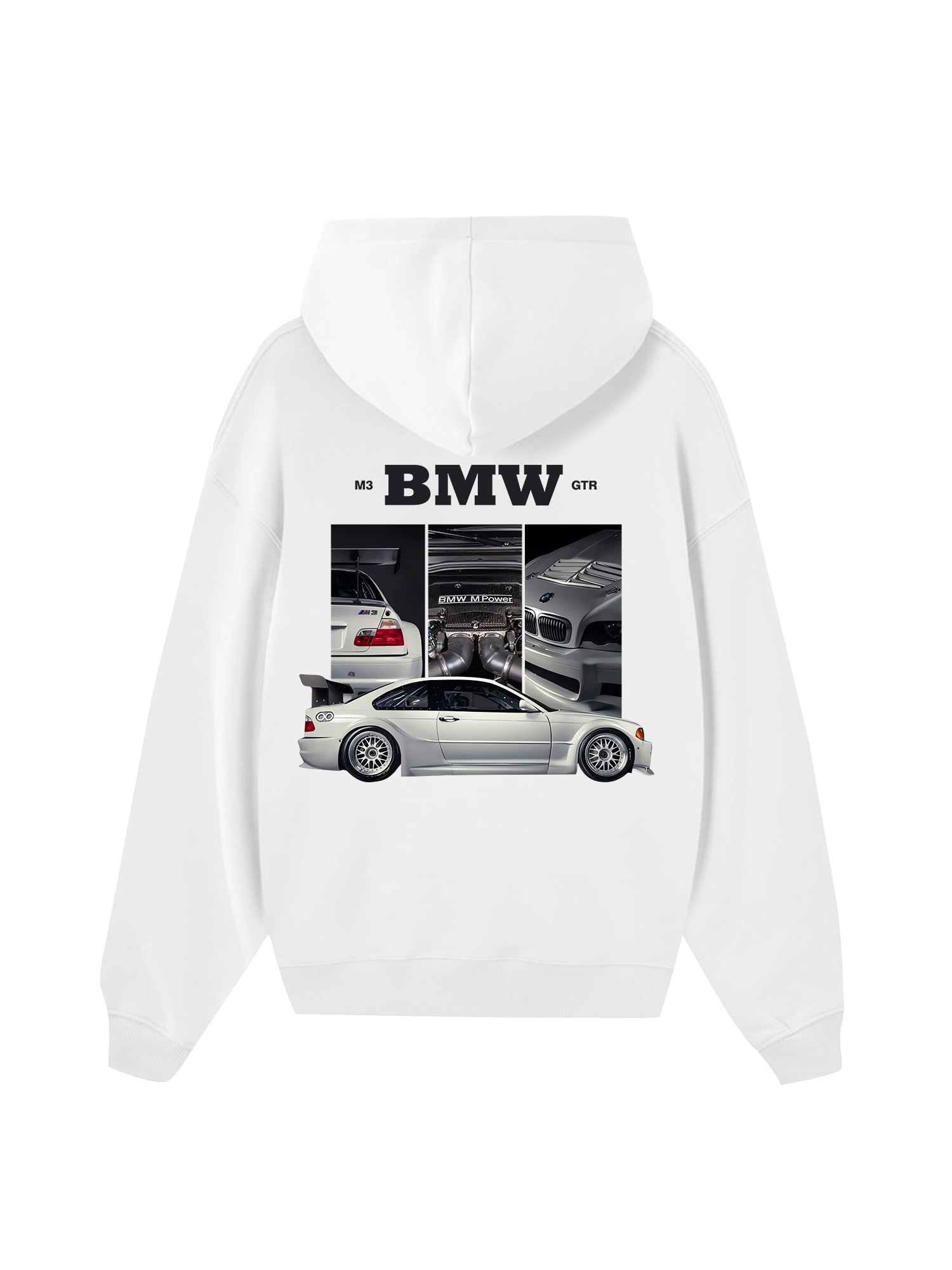 BMW M3 GTR Silver Hoodie