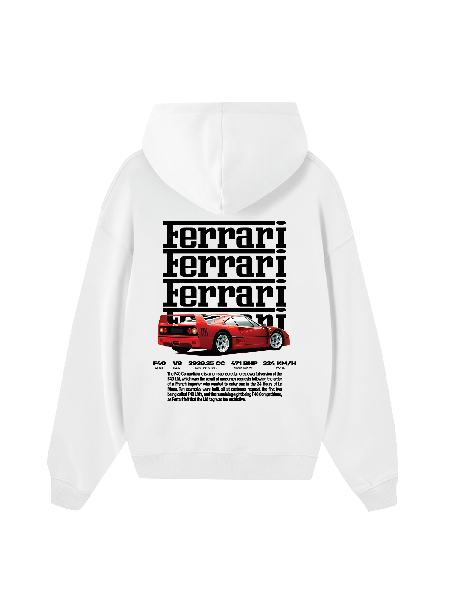 Ferrari Competizione F-40 Hoodie