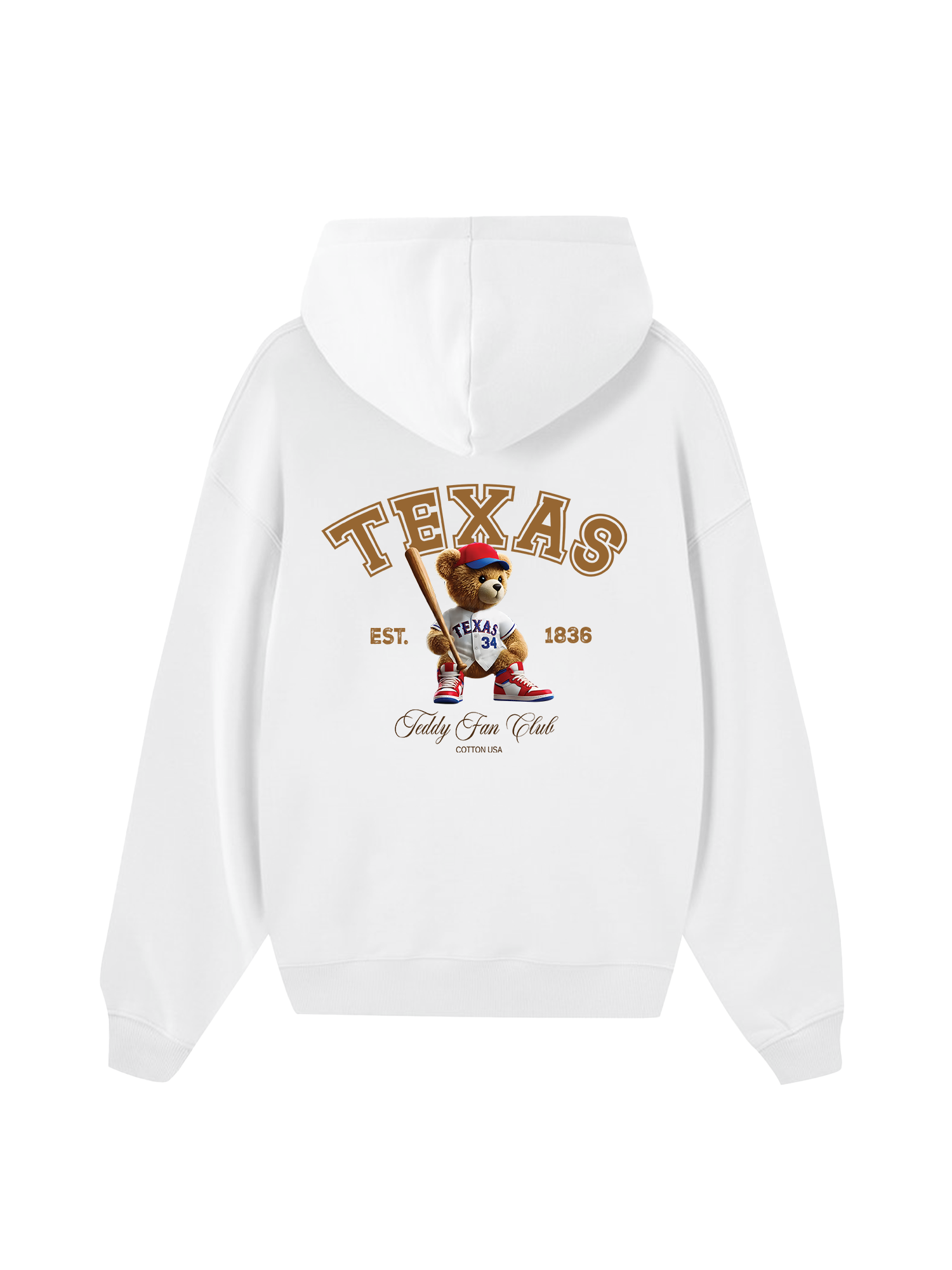 Baseball Texas Teddy Fan Club Hoodie