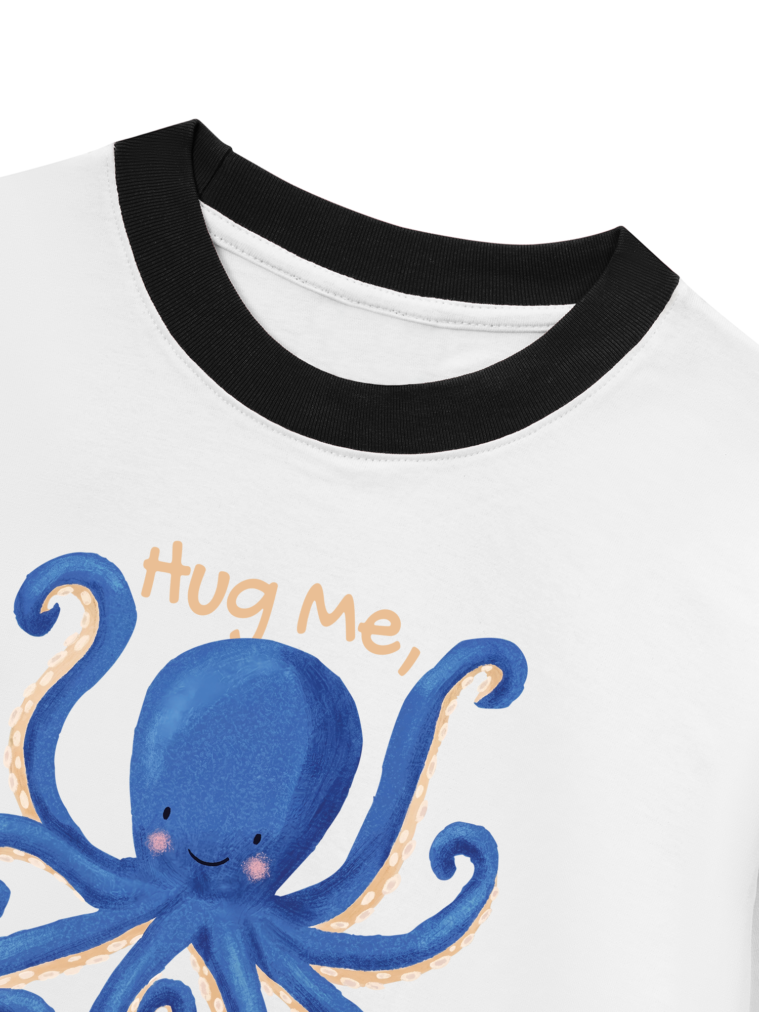 Áo Thun Ringer Relaxed Fit Tshirt Tropical Octopus