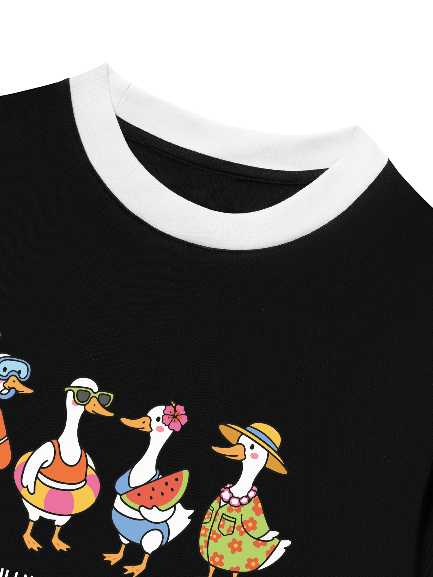 Áo Thun Ringer Relaxed Fit Tshirt Tropical Just A Silly Goose