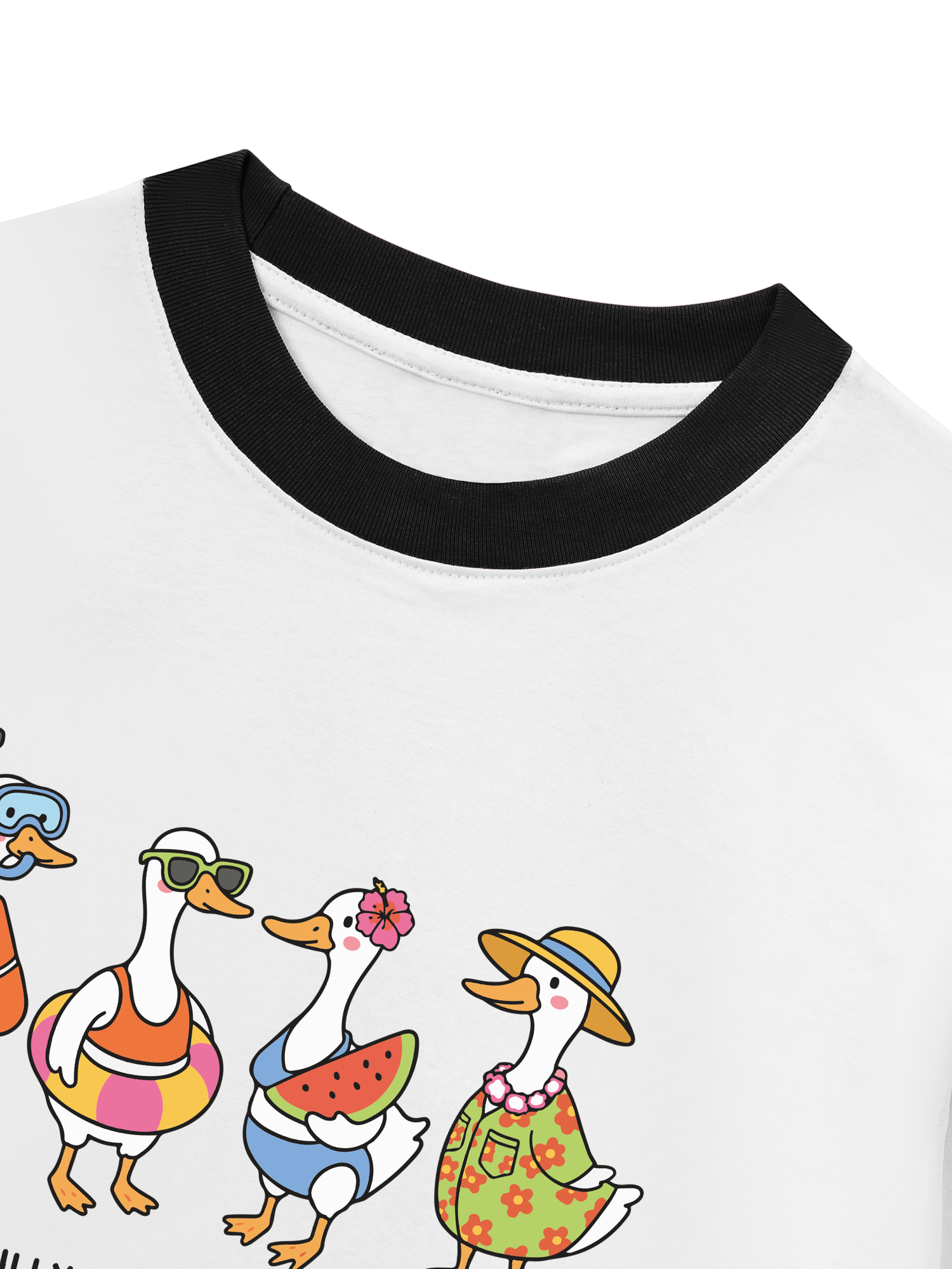 Áo Thun Ringer Relaxed Fit Tshirt Tropical Just A Silly Goose