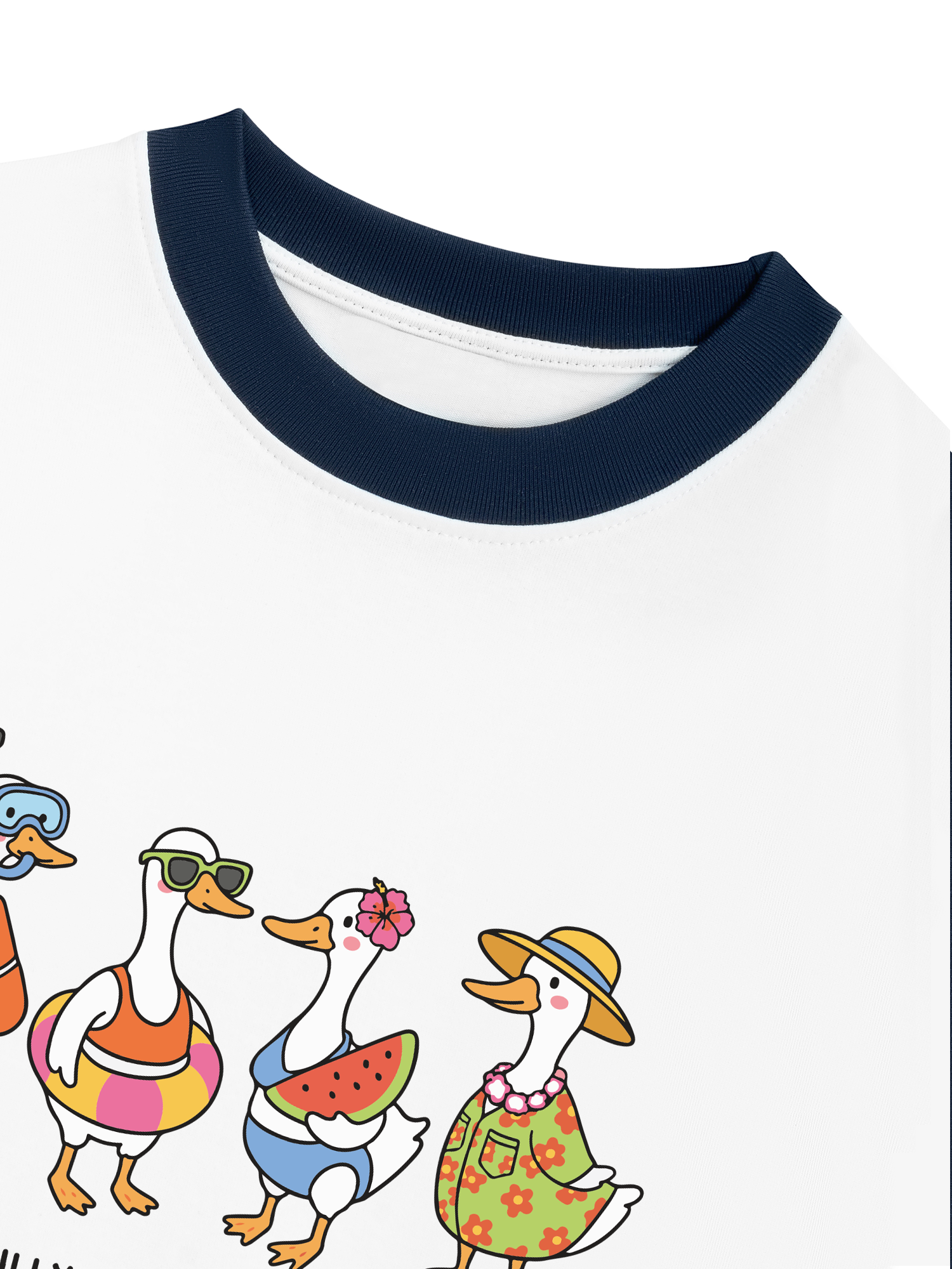 Áo Thun Ringer Relaxed Fit Tshirt Tropical Just A Silly Goose