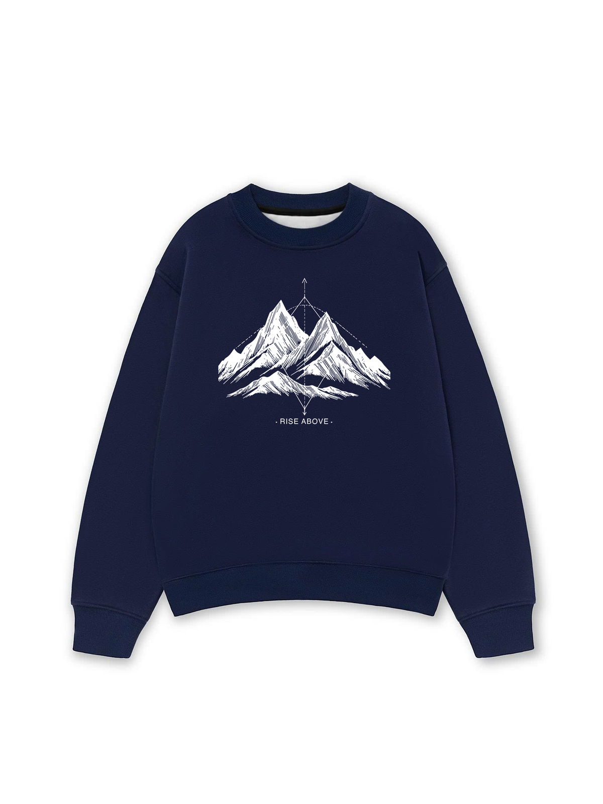 Áo Sweater Nỉ Hai Da Adventure Rise Above