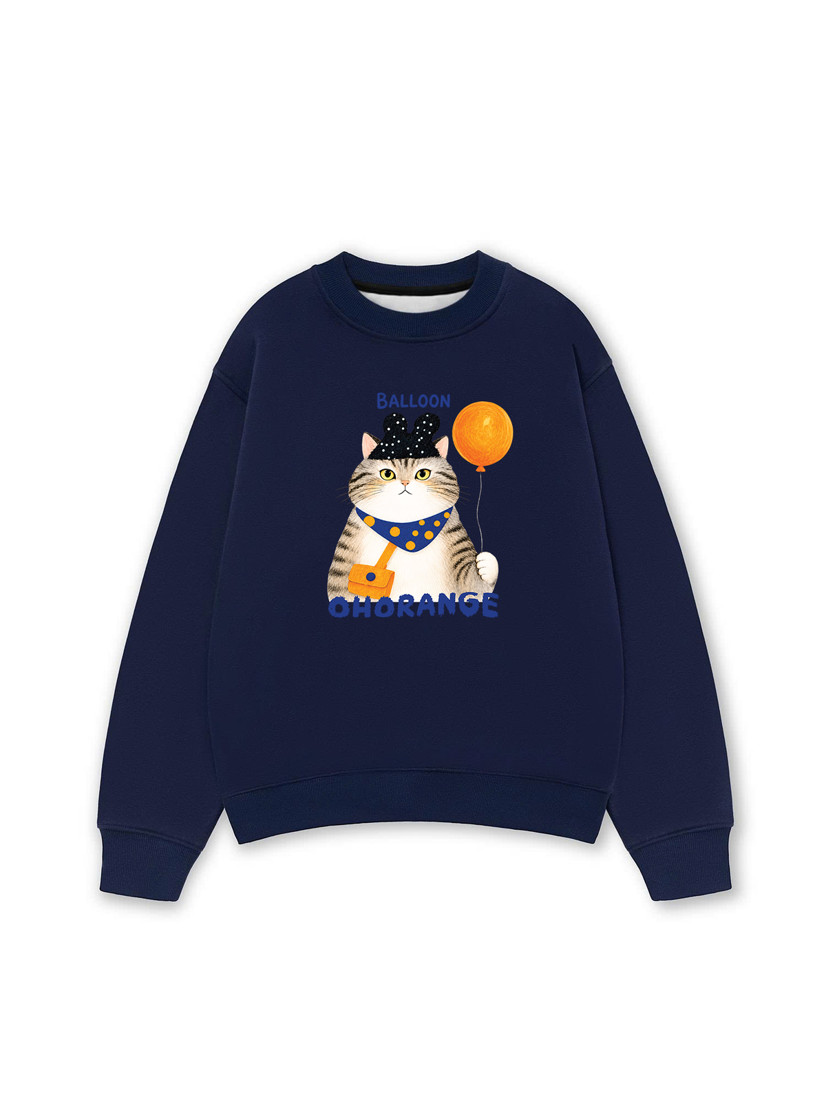 Áo Sweater Nỉ Hai Da Soft Paw Meaw With Balloon