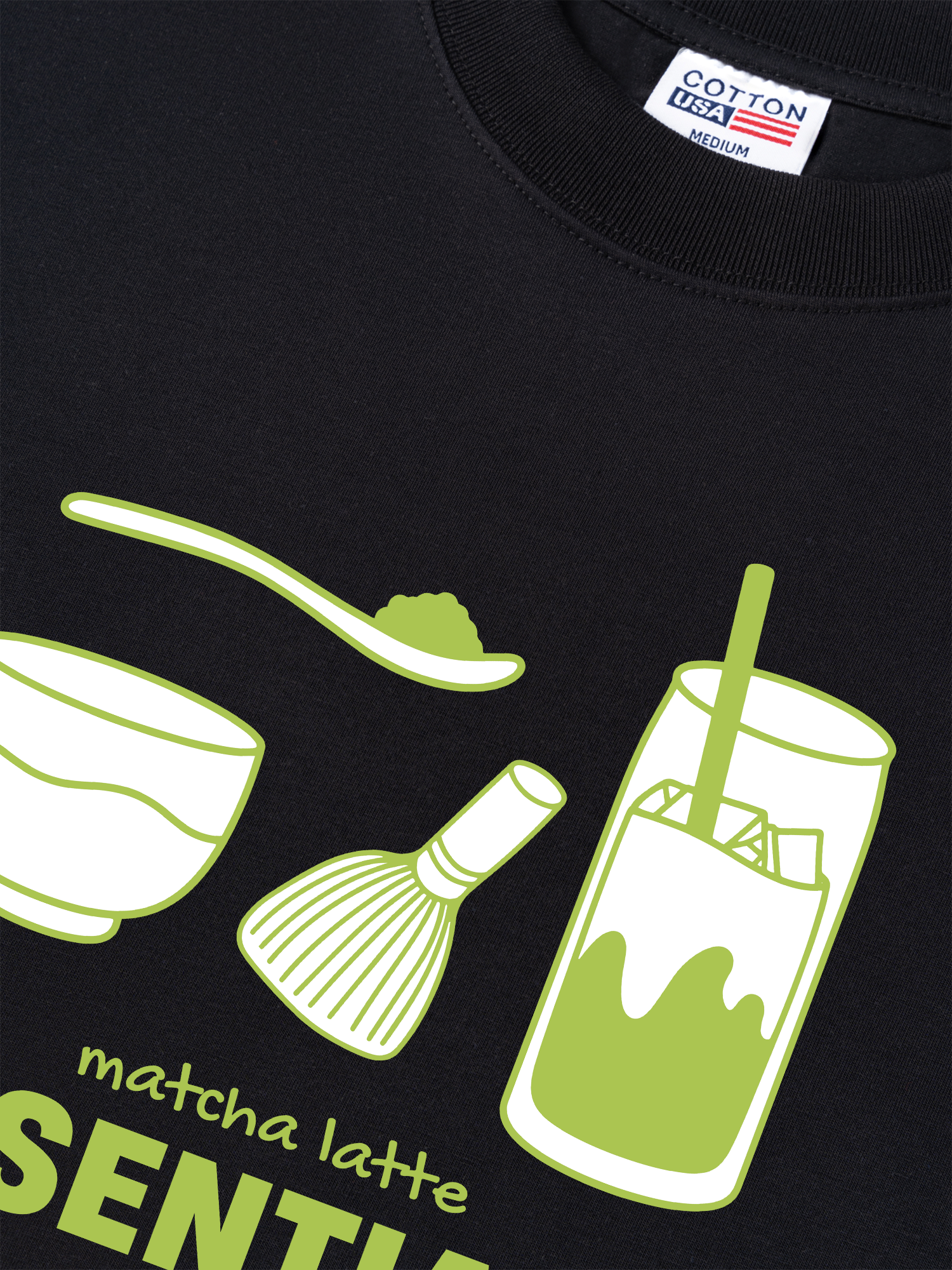 Áo Thun Relaxed Fit Matcha Latte Essentials