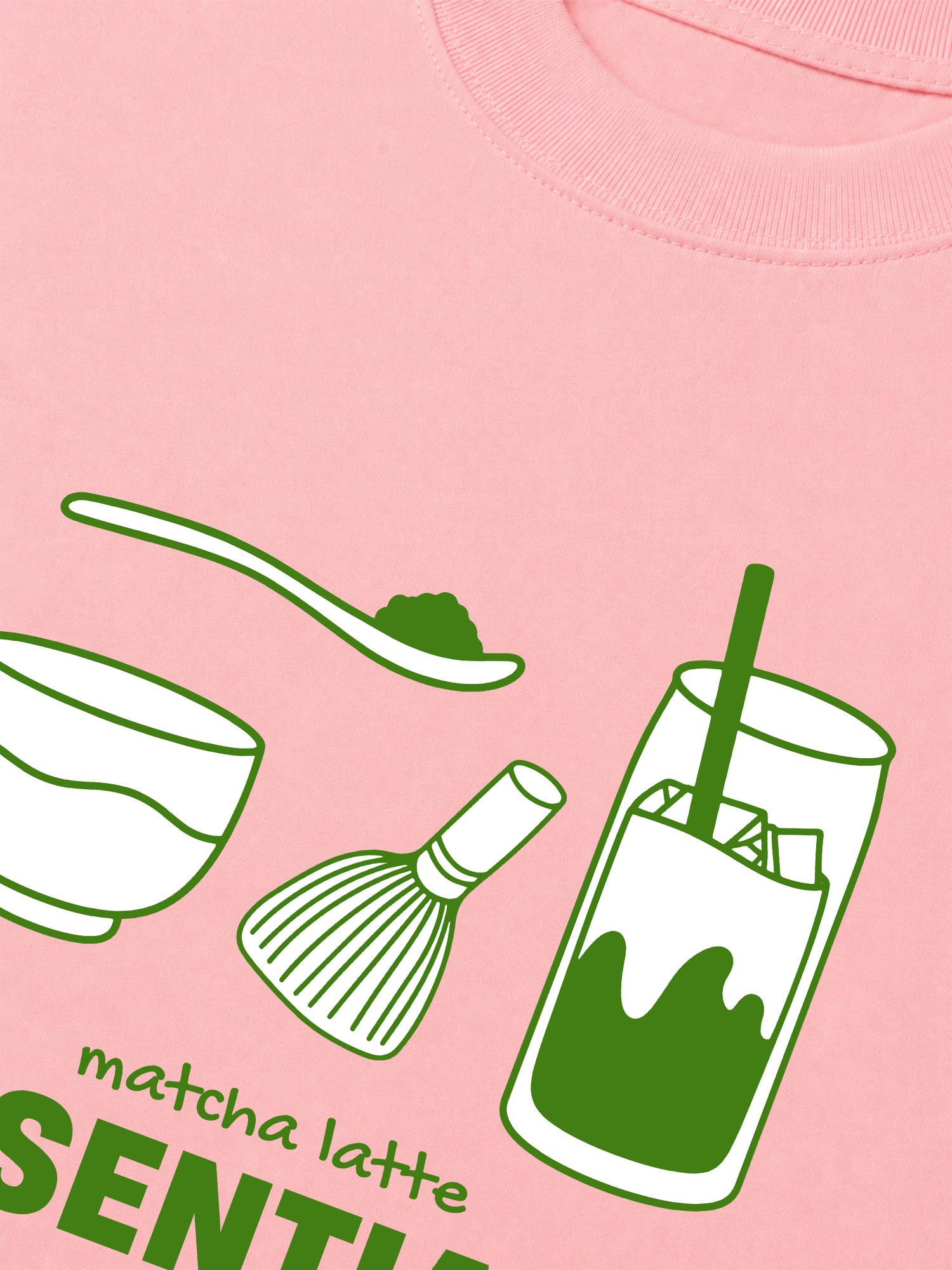 Áo Thun Relaxed Fit Matcha Latte Essentials