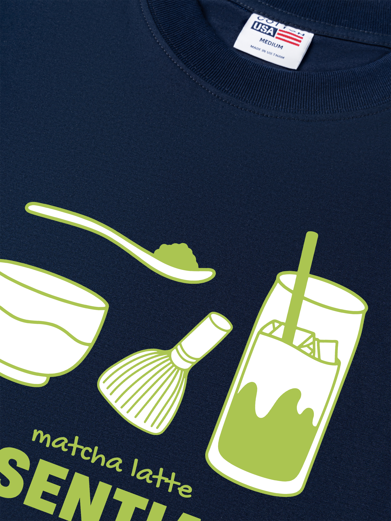 Áo Thun Relaxed Fit Matcha Latte Essentials