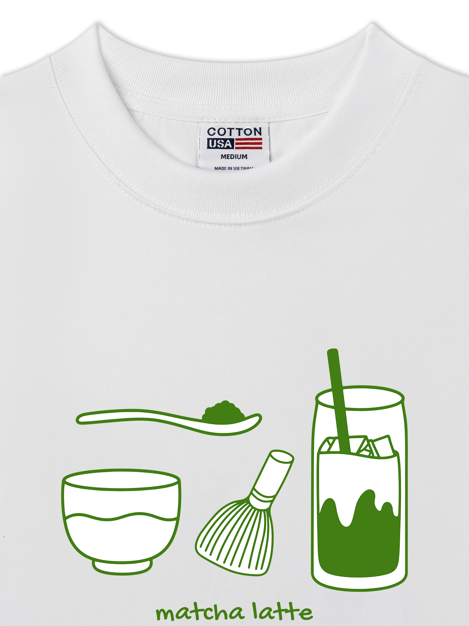 Áo Thun Relaxed Fit Matcha Latte Essentials