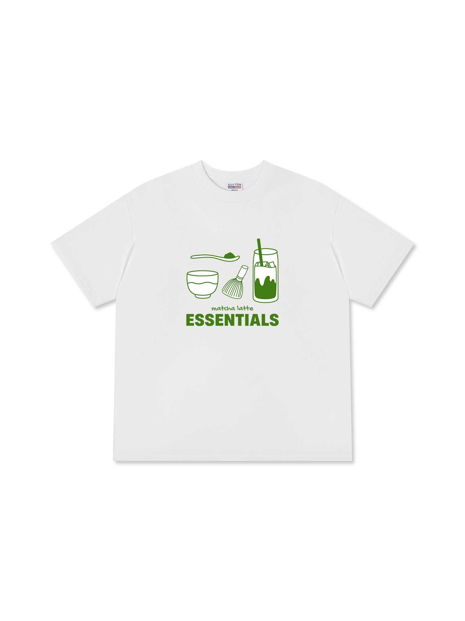 Áo Thun Relaxed Fit Matcha Latte Essentials