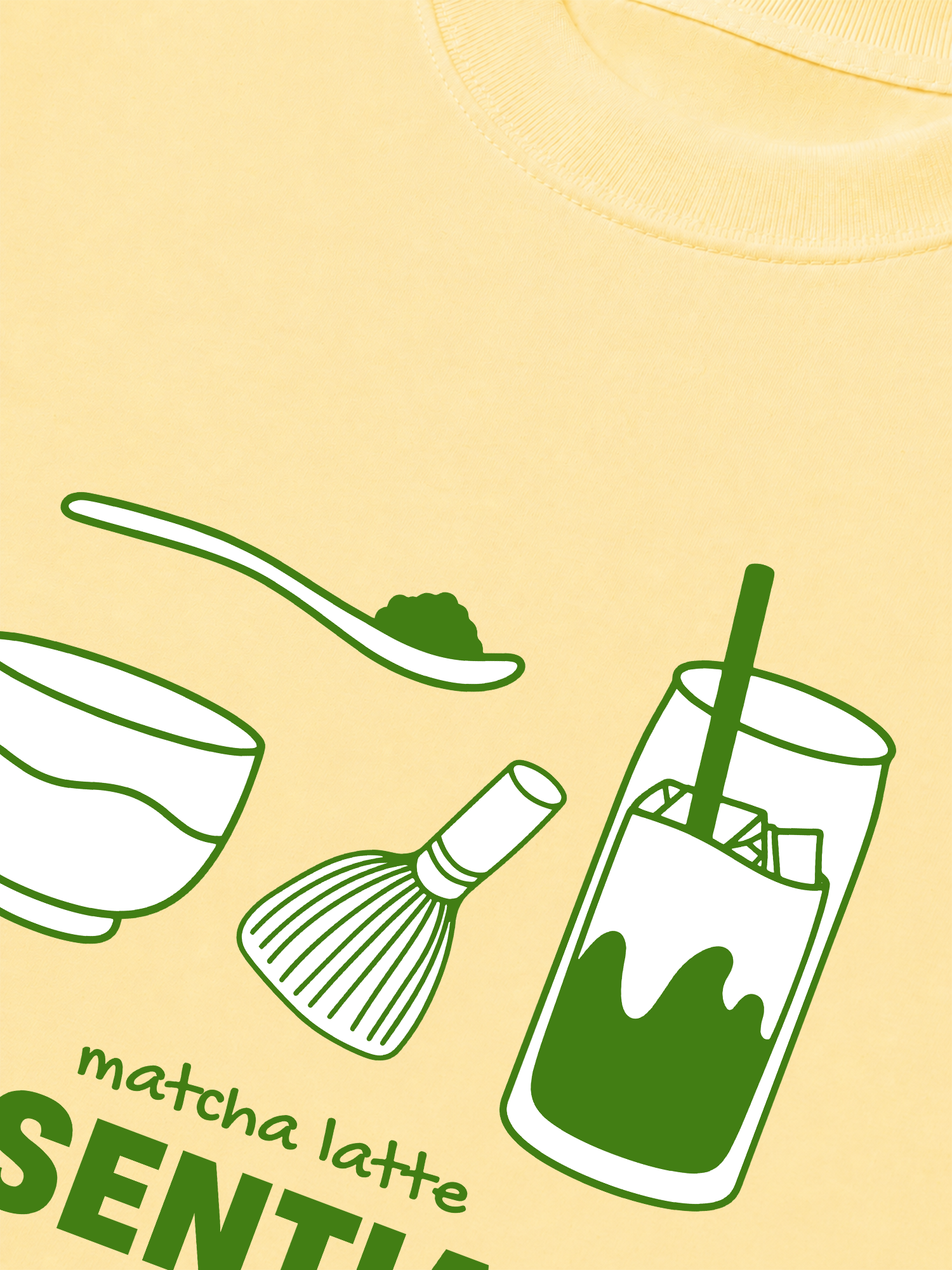 Áo Thun Relaxed Fit Matcha Latte Essentials