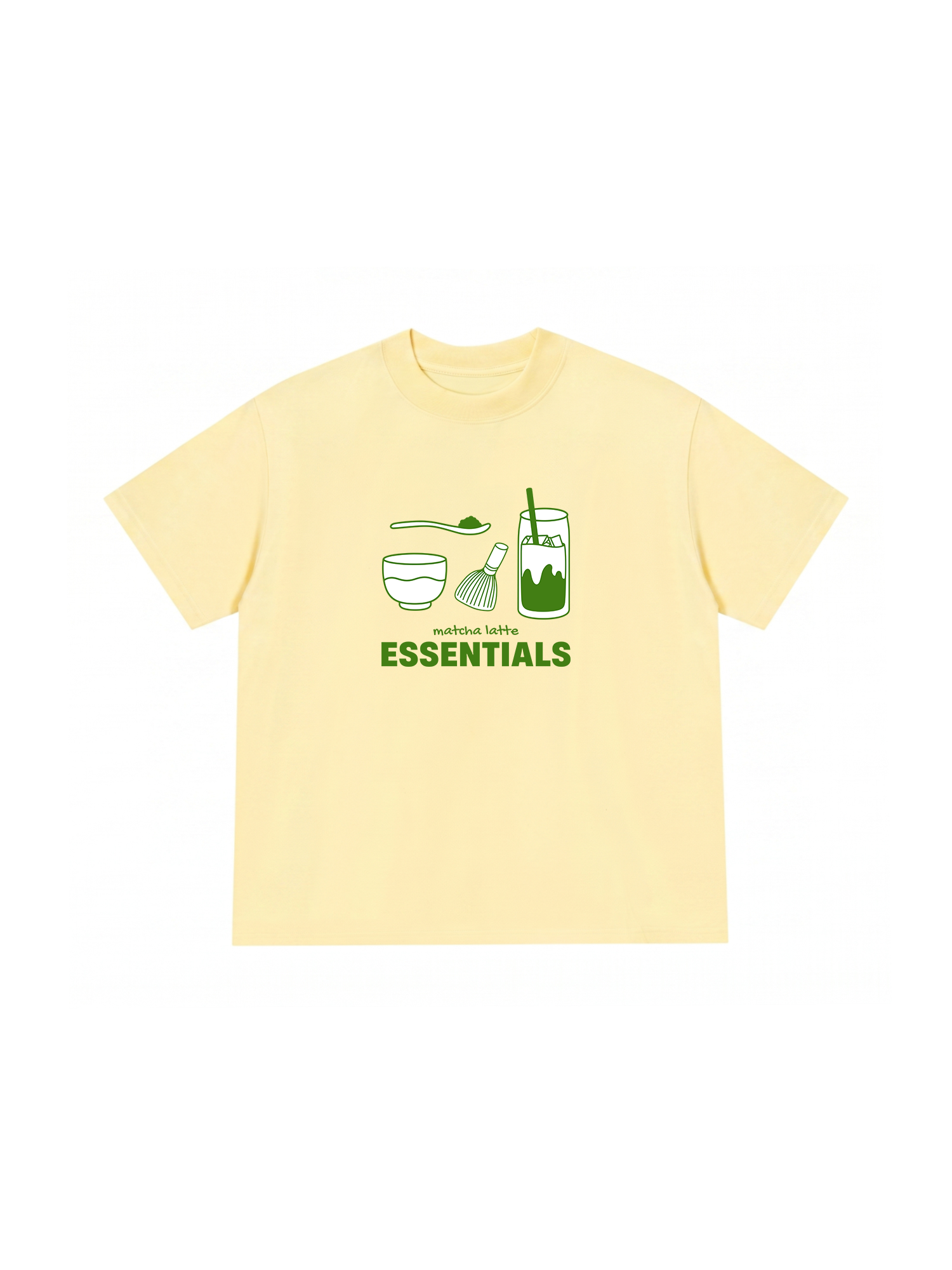 Áo Thun Relaxed Fit Matcha Latte Essentials