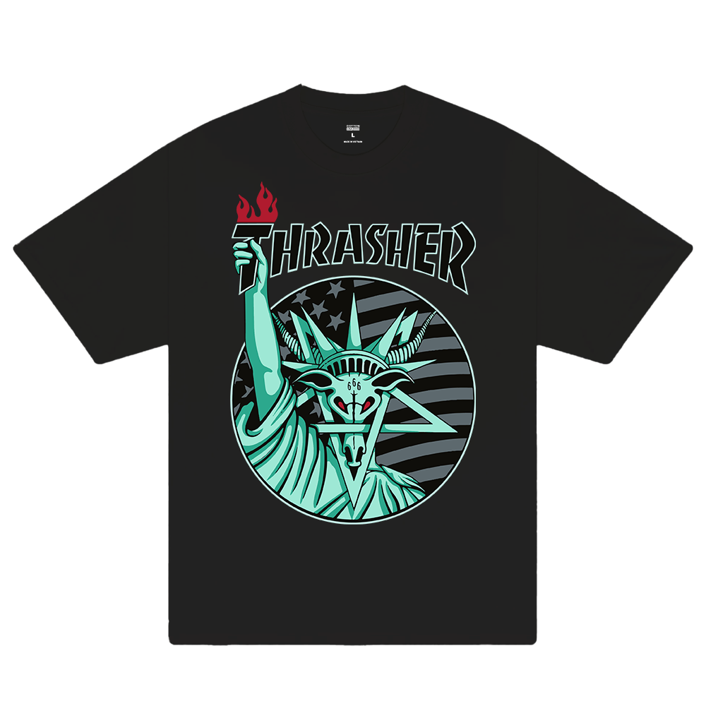 Thrasher Statue Of Liberty T-Shirt