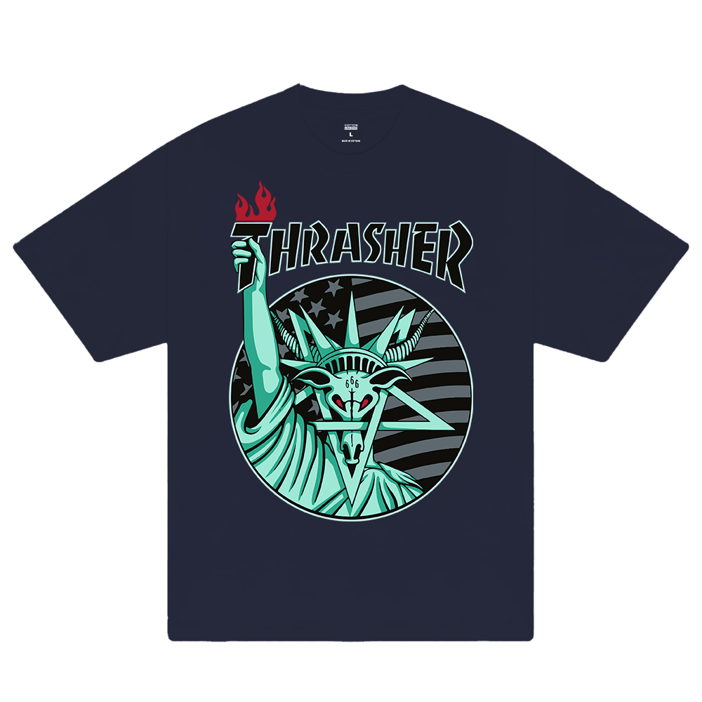 Thrasher Statue Of Liberty T-Shirt