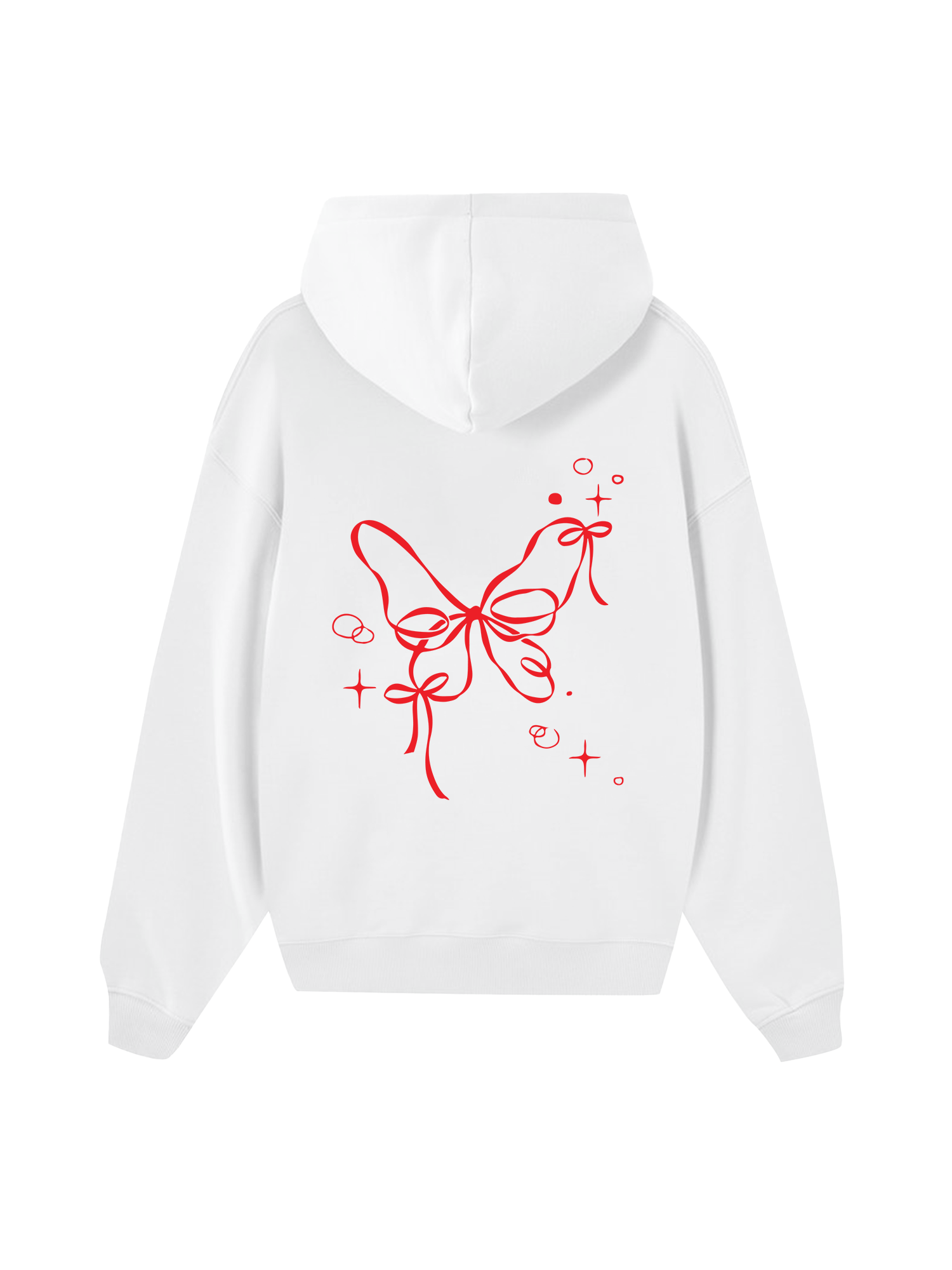 Girly Mood Butterfly Ribbon Hoodie