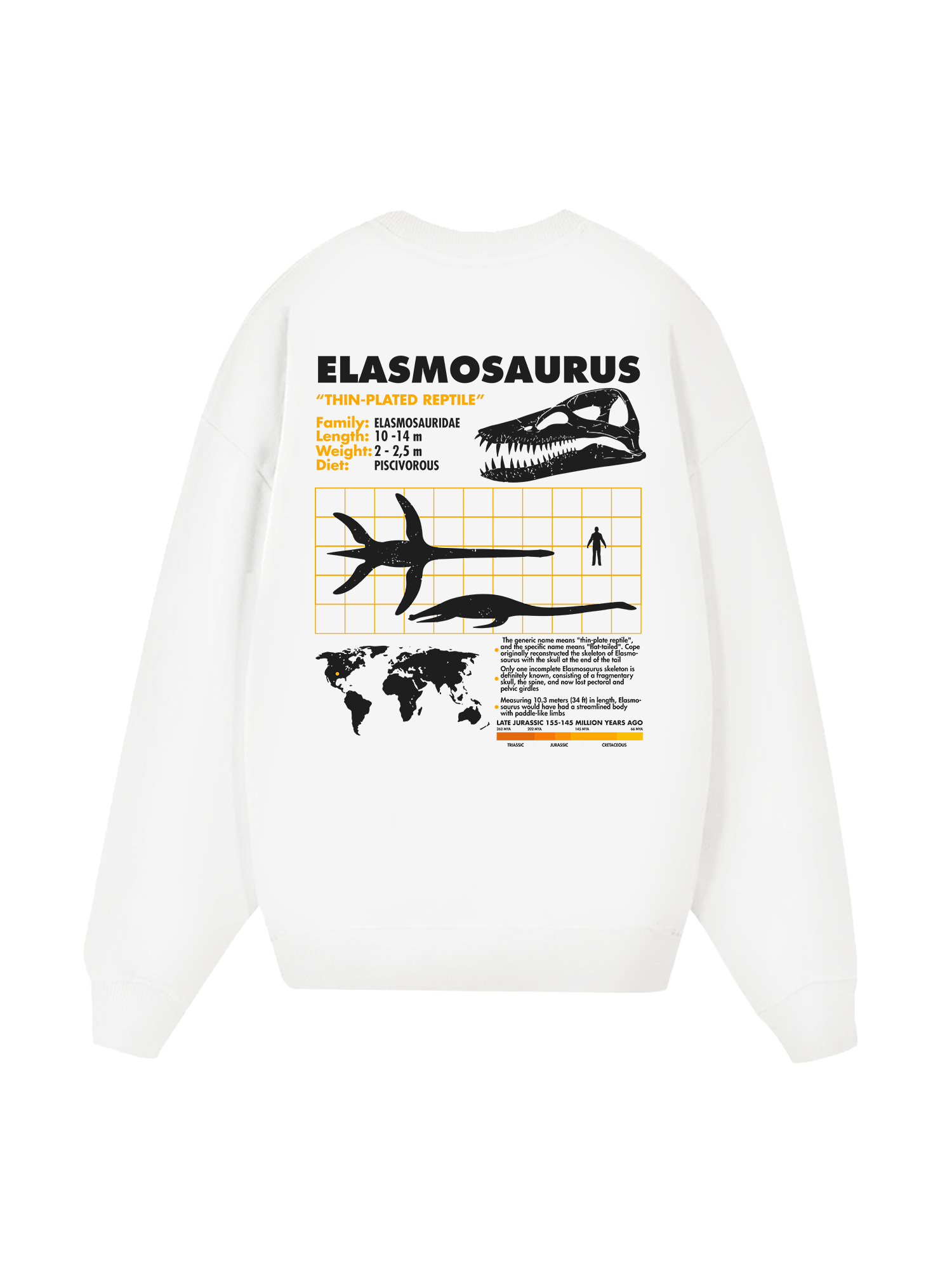 Wild Life Analysis Table Elasmosaurus Sweater