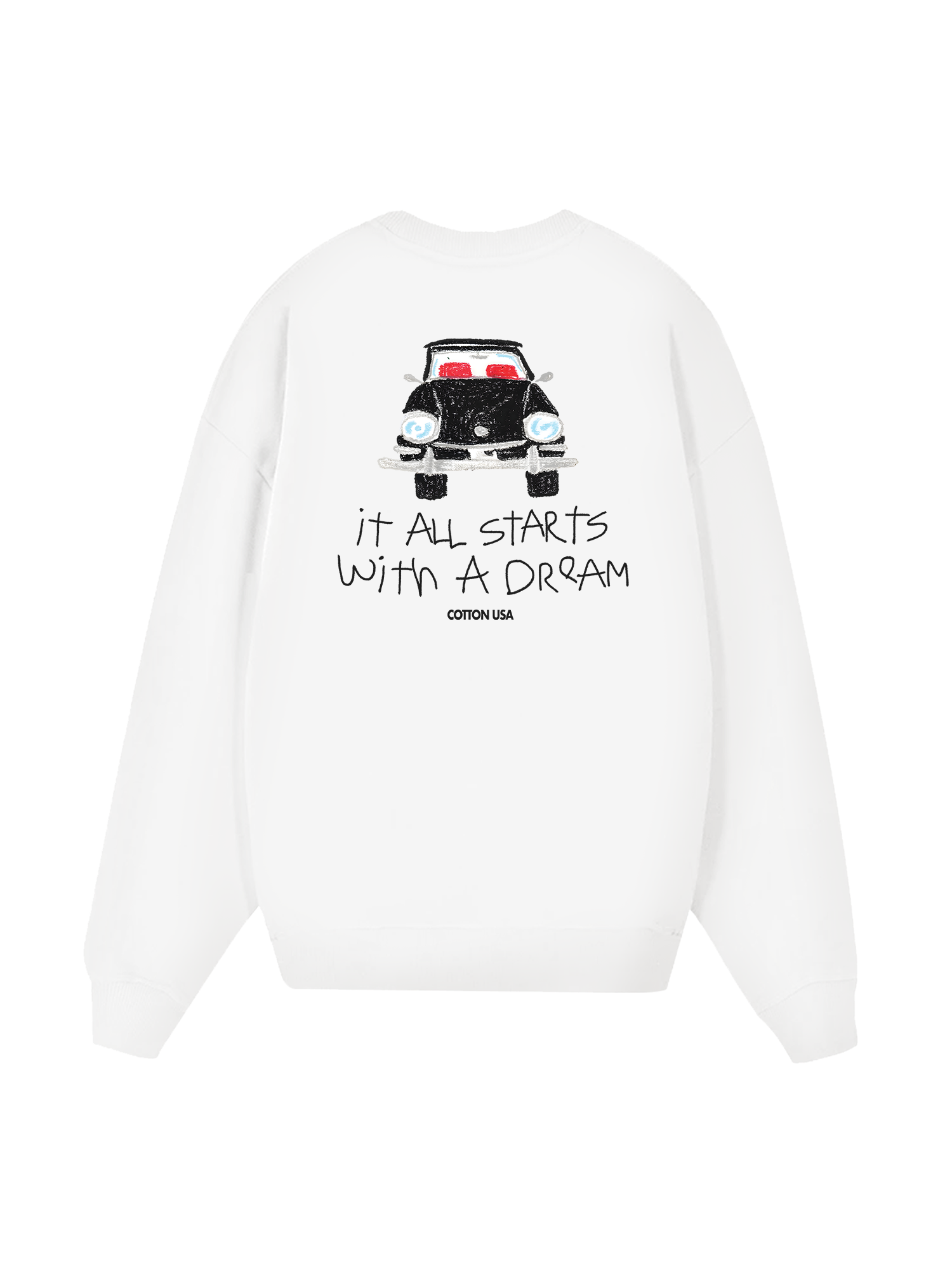 Classic Car Dream Crayon Sweater
