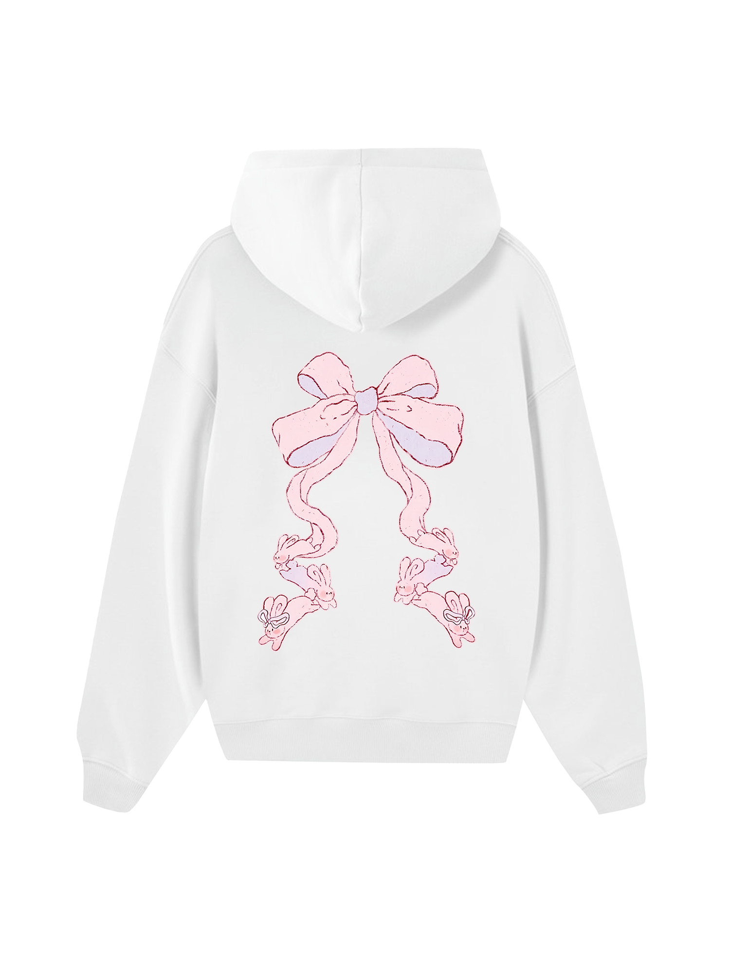 Girly Mood Rabbit Ribbon Hoodie