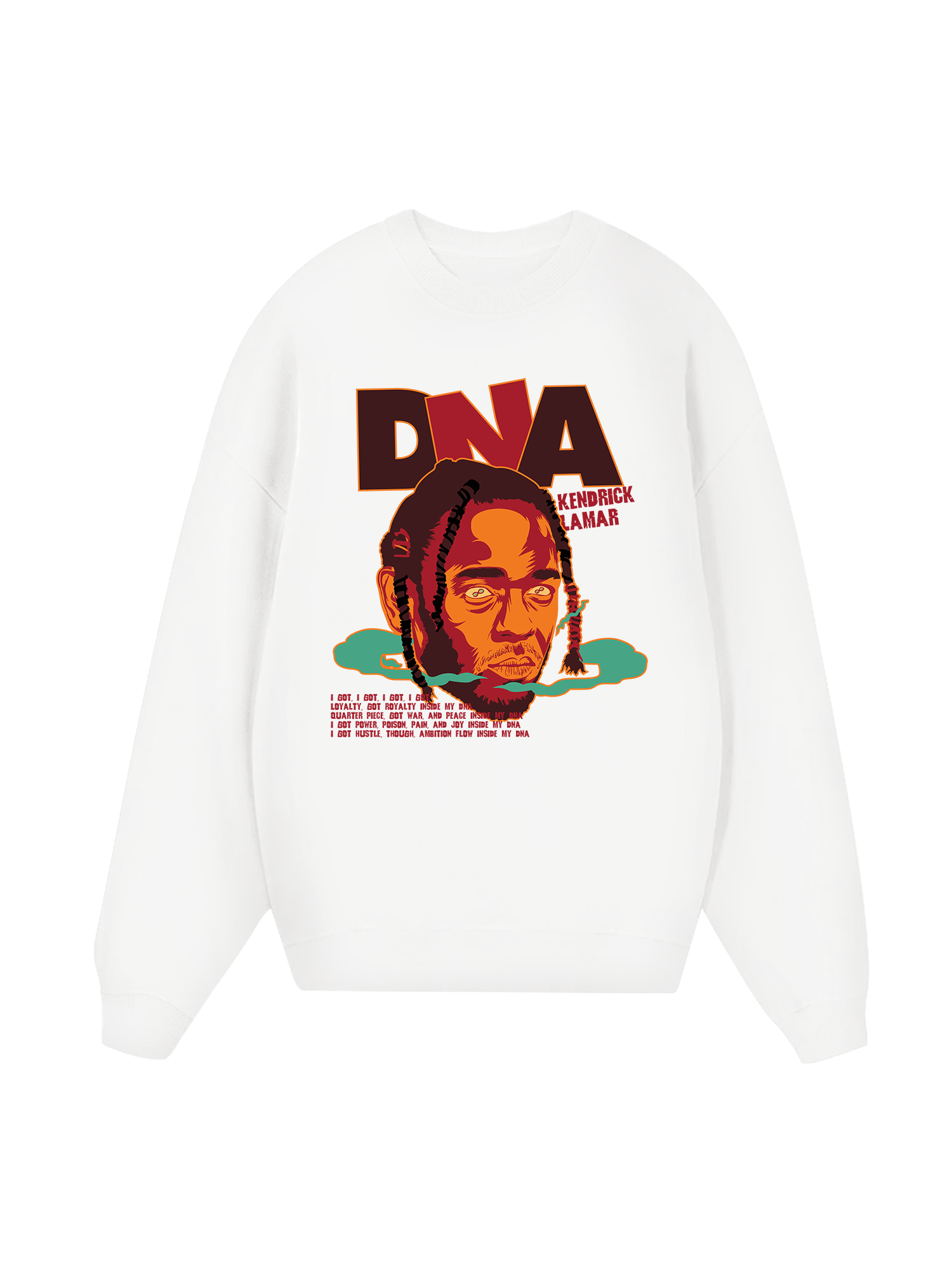Rapper Kendrick Lamar DNA Sweater