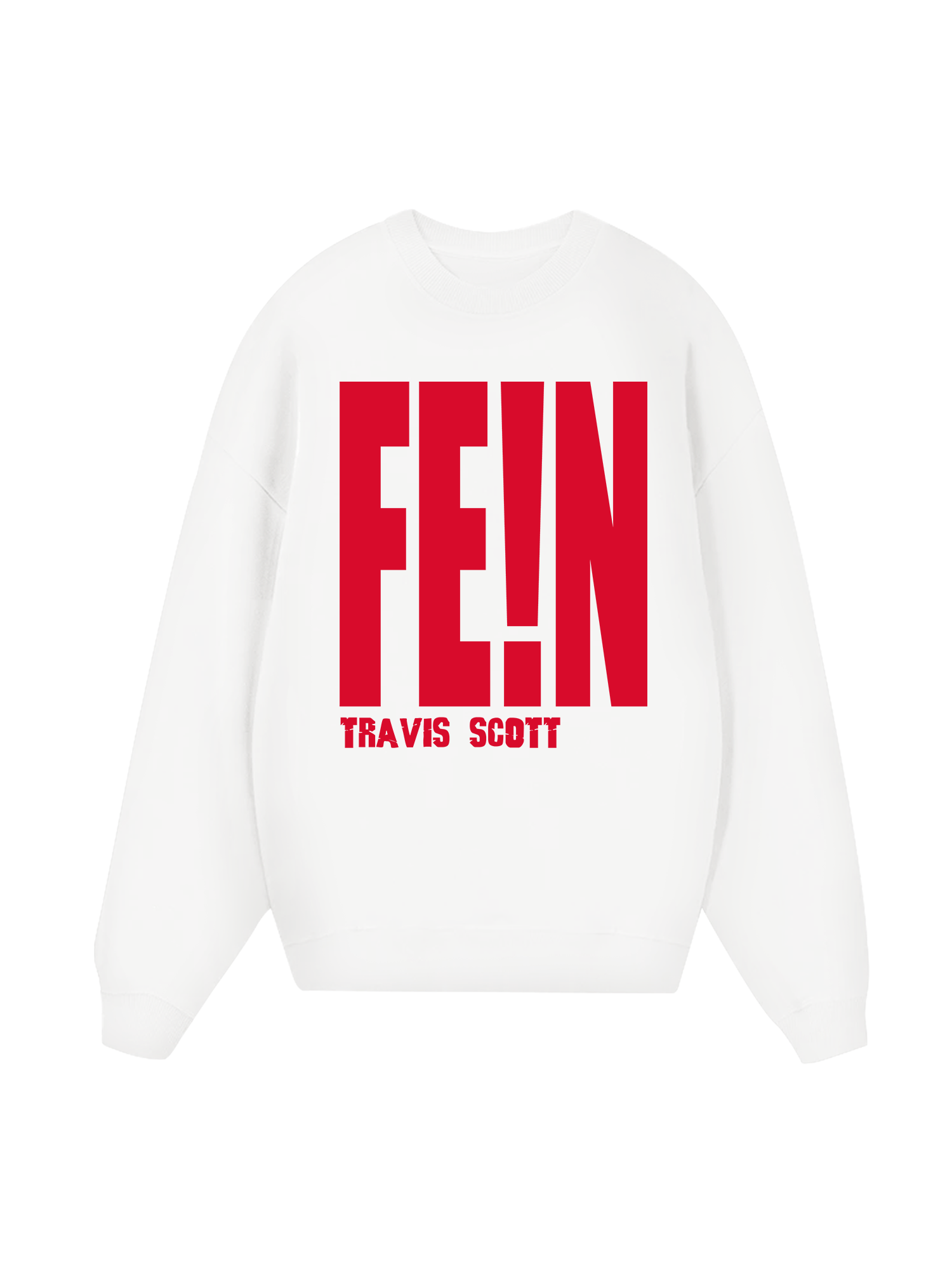 Rapper Travis Scott Fein Typo Sweater