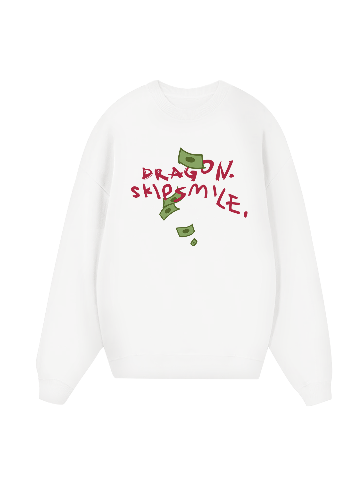 Money Dragon Skip Smile Sweater