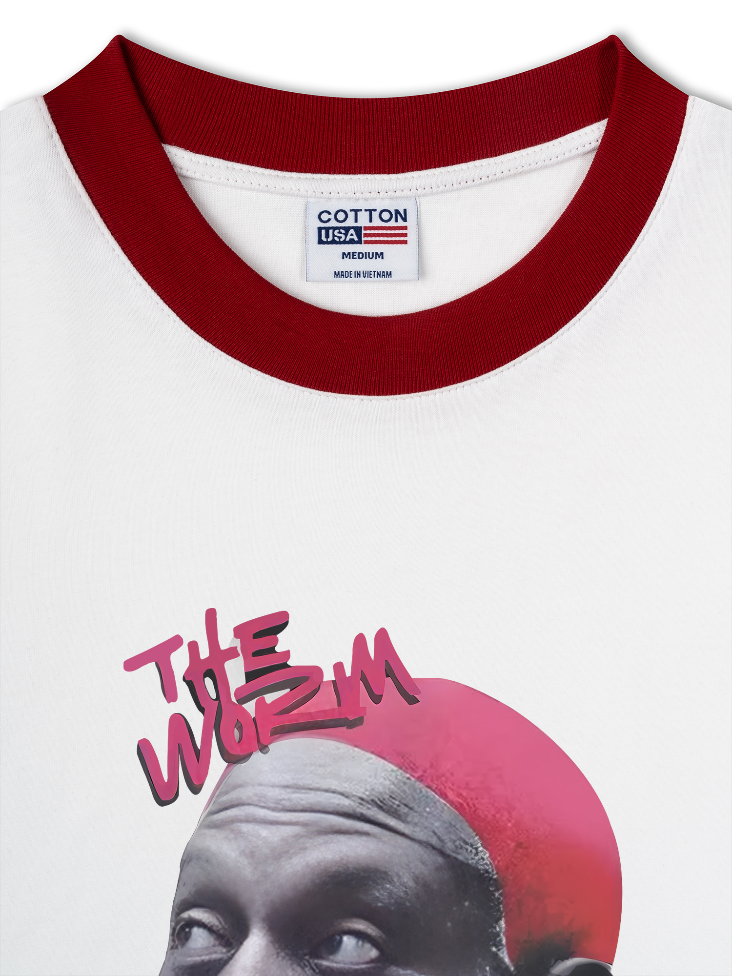 Áo Thun Ringer Relaxed Fit Hip Hop Streetwear Dennis Rodman Graphic