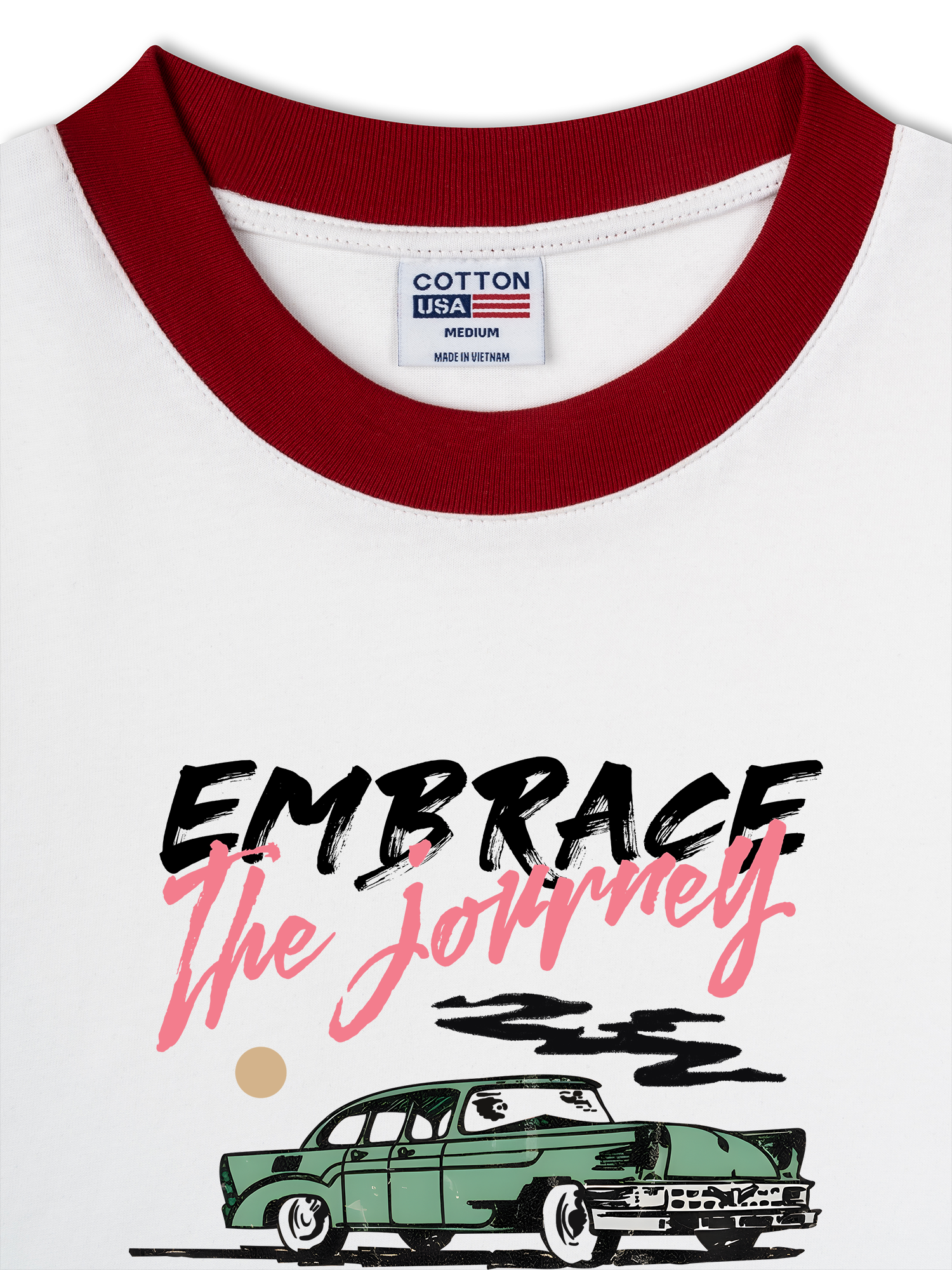 Áo Thun Ringer Relaxed Fit Classic Car Embrace