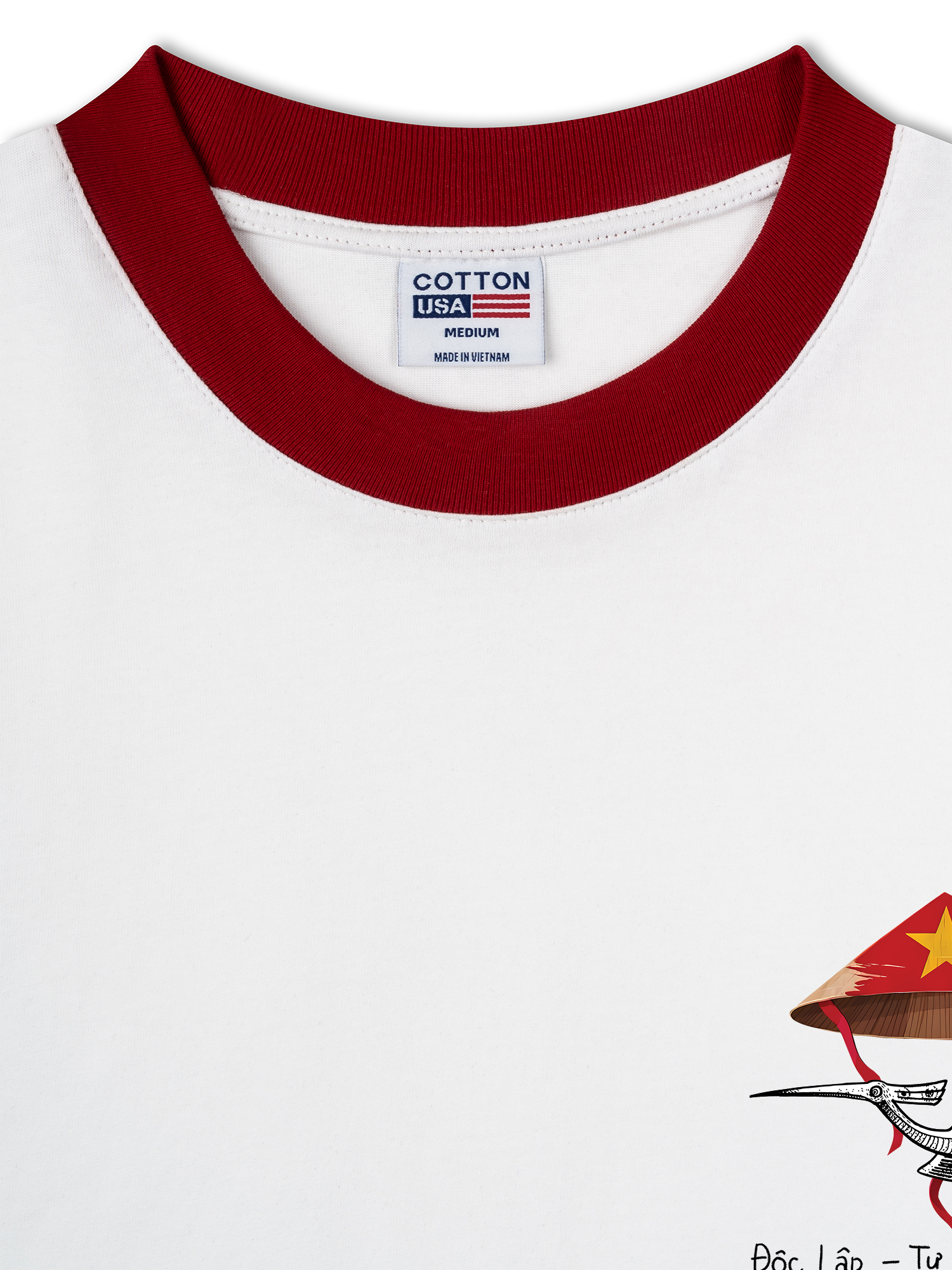 Áo Thun Ringer Relaxed Fit Độc Lập - Tự Do - Hạnh Phúc 2