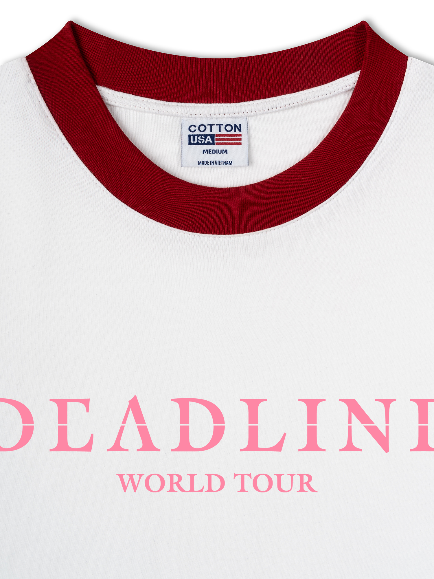 Áo Thun Ringer Relaxed Fit Idols Dead Line World Tour