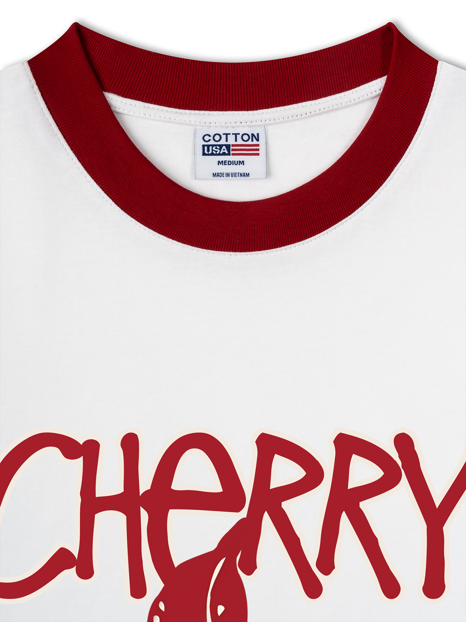 Áo Thun Ringer Relaxed Fit Cherry  8