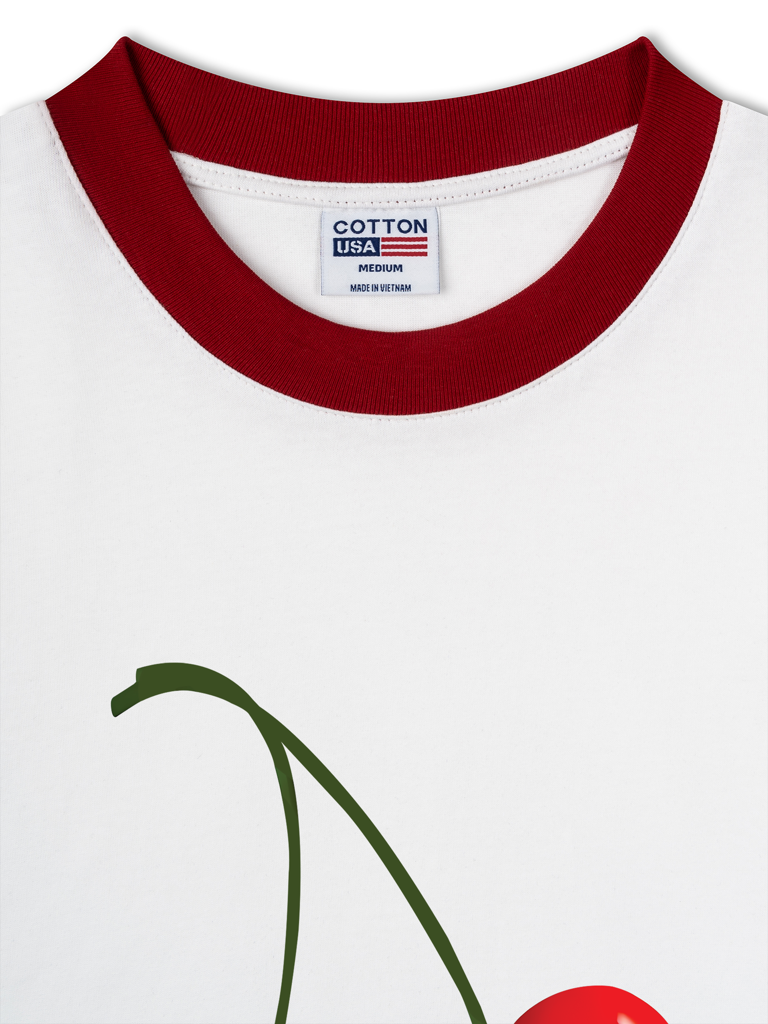 Áo Thun Ringer Relaxed Fit Cherry Celiac