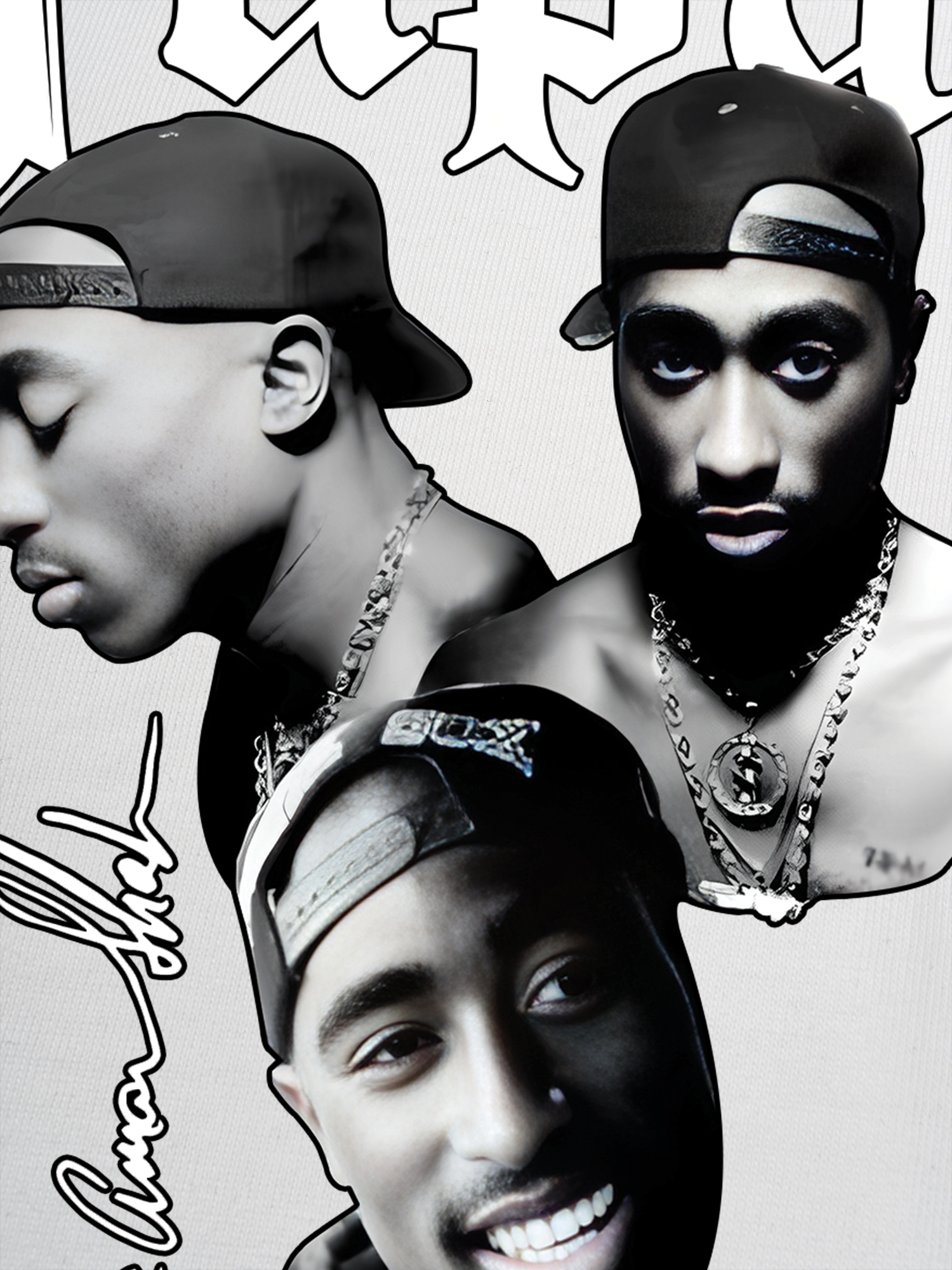 Áo Thun Ringer Relaxed Fit Rapper Tuppac All Eyes OIn Me