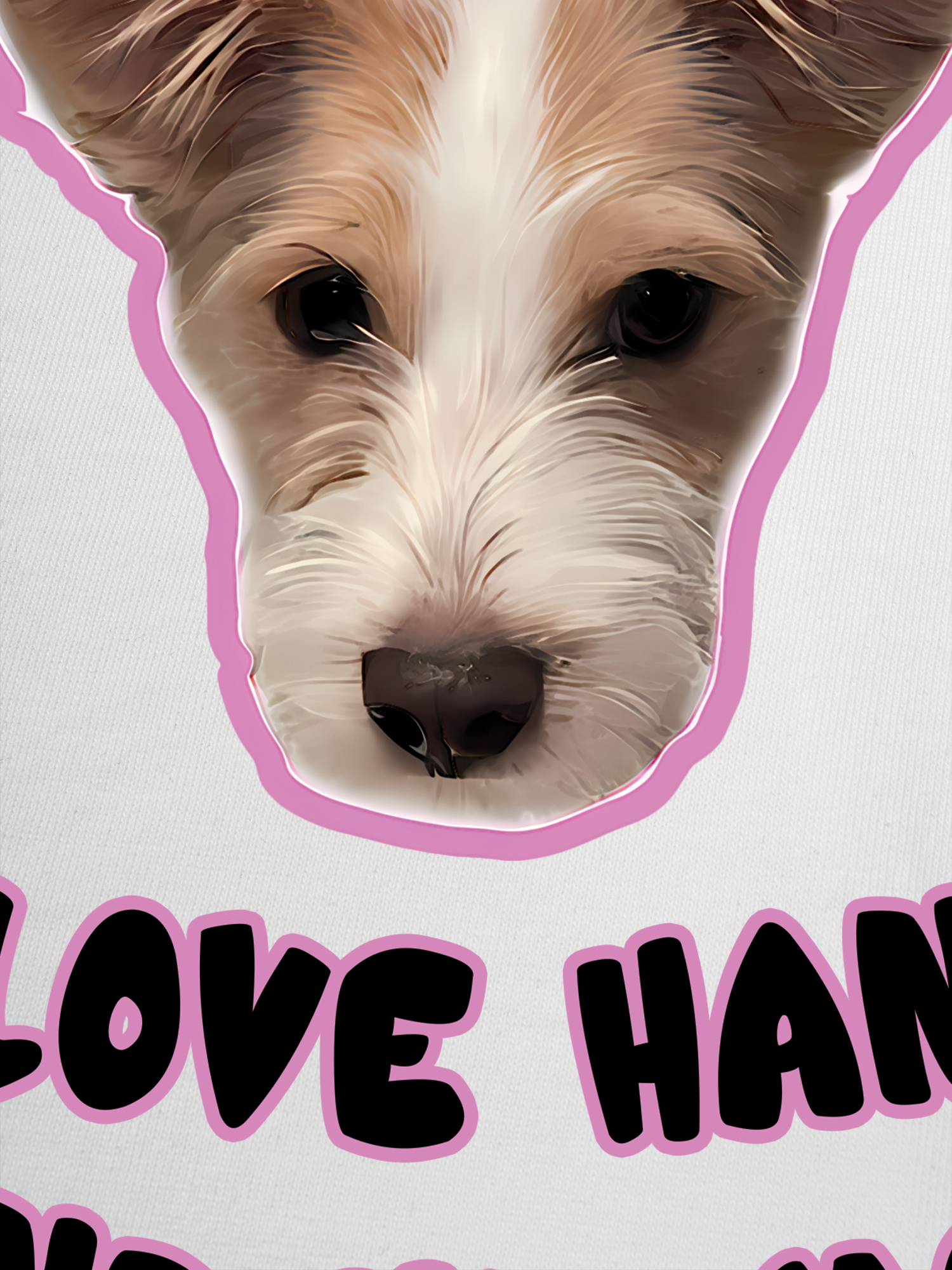 Áo Thun Ringer Relaxed Fit Black Pink Love Hank