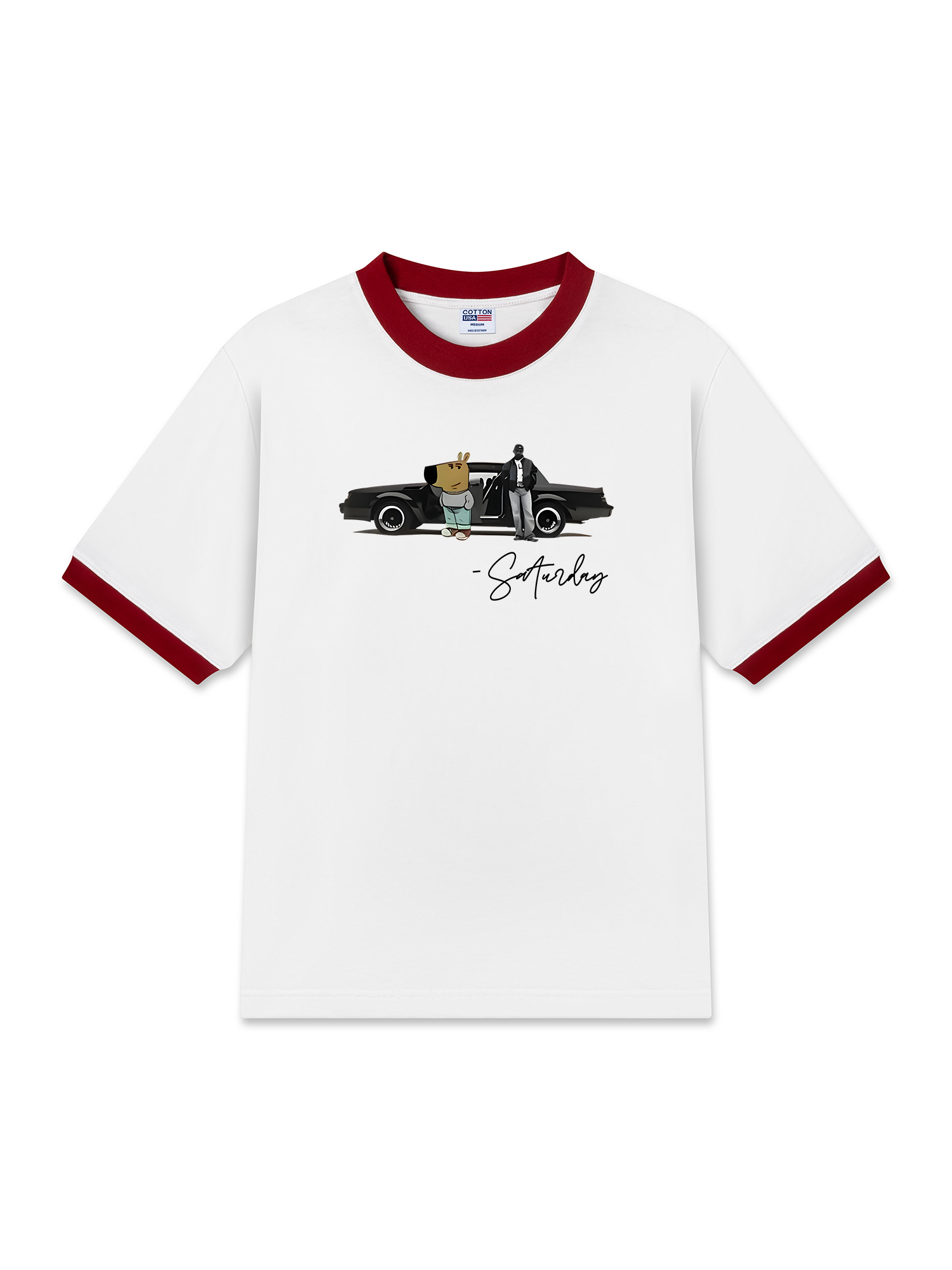 Áo Thun Ringer Relaxed Fit Classic Car Saturday