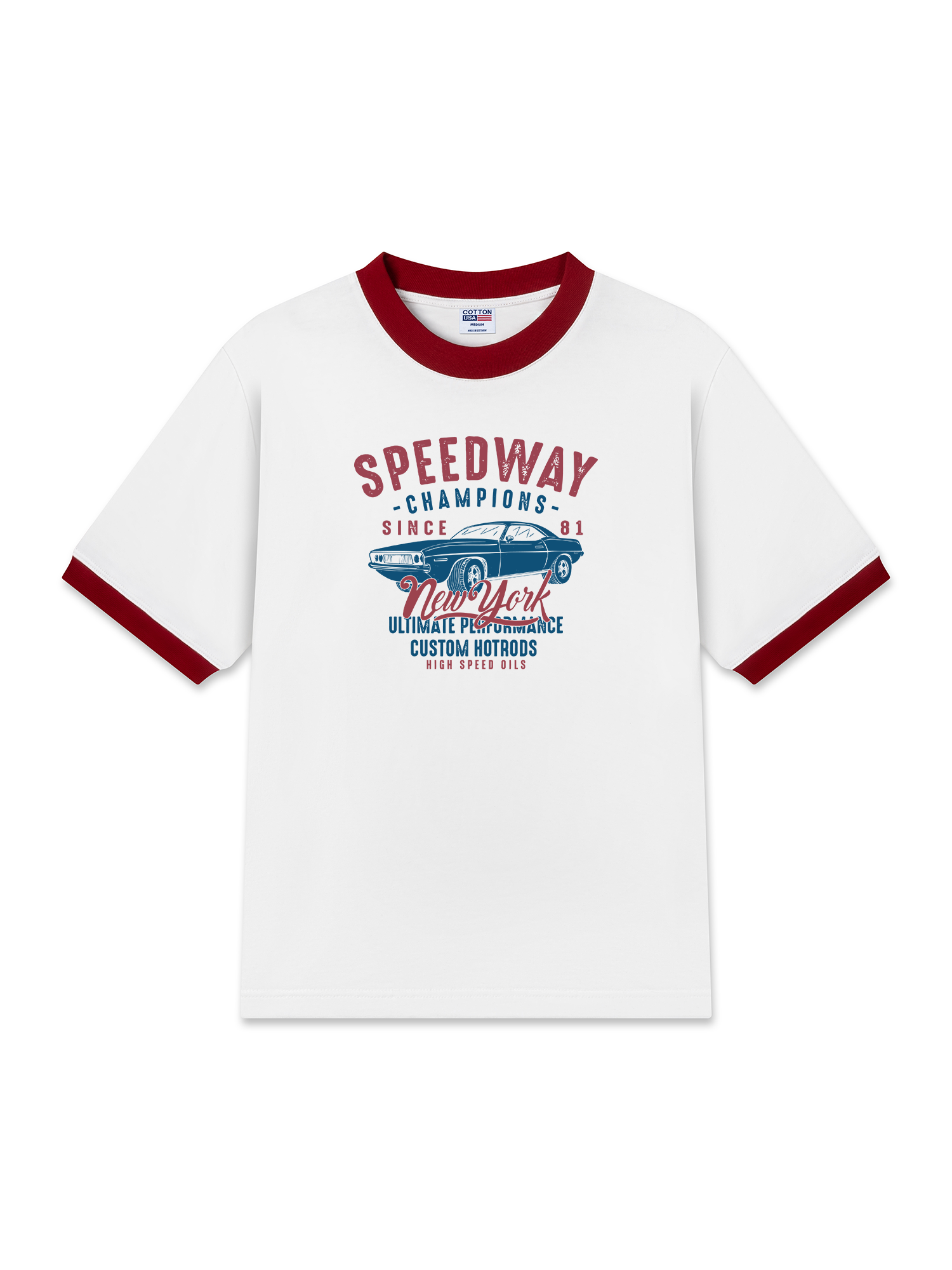 Áo Thun Ringer Relaxed Fit Speed way Champions