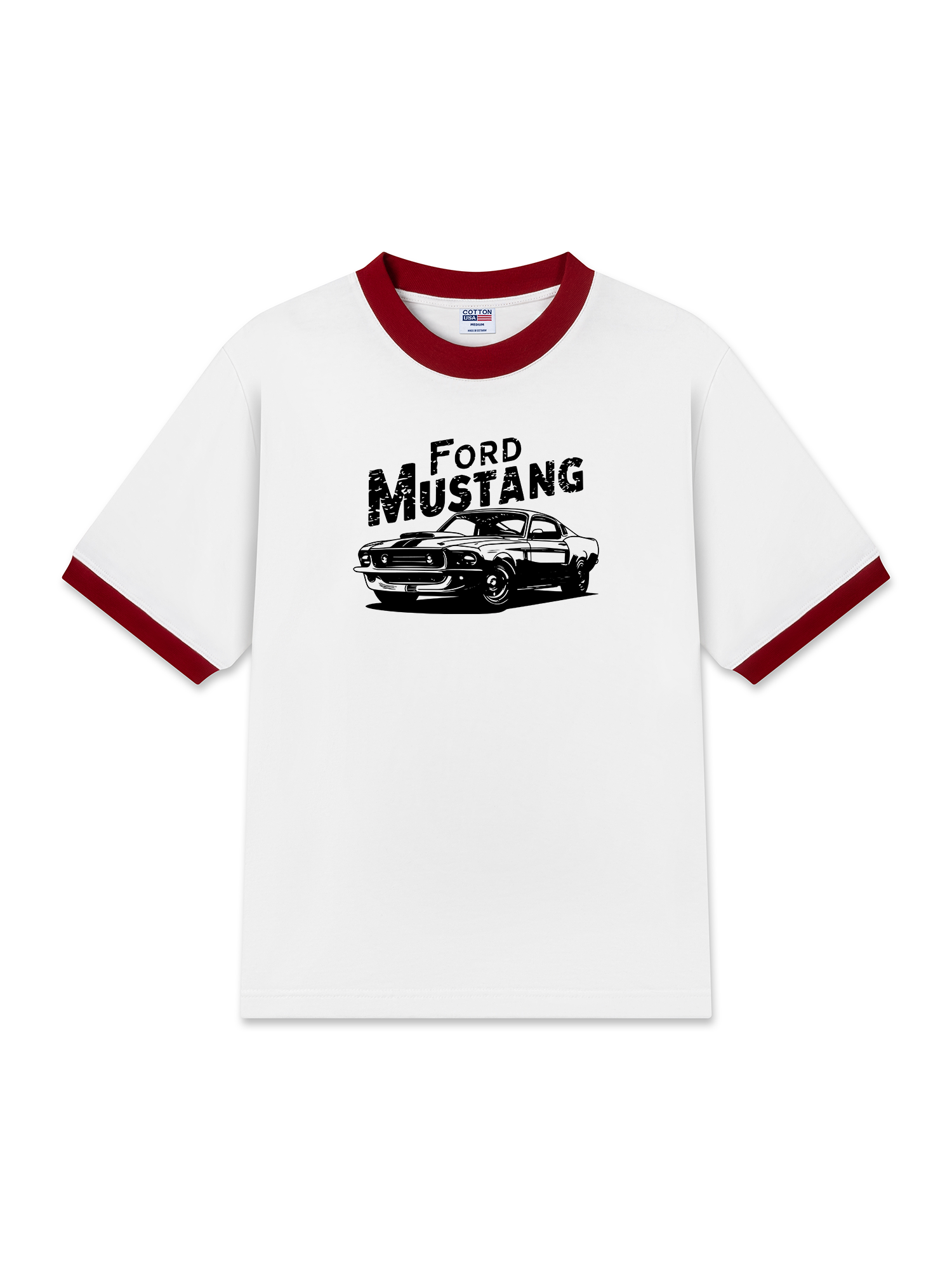 Áo Thun Ringer Relaxed Fit Midnight Charger The Legend Never Dies