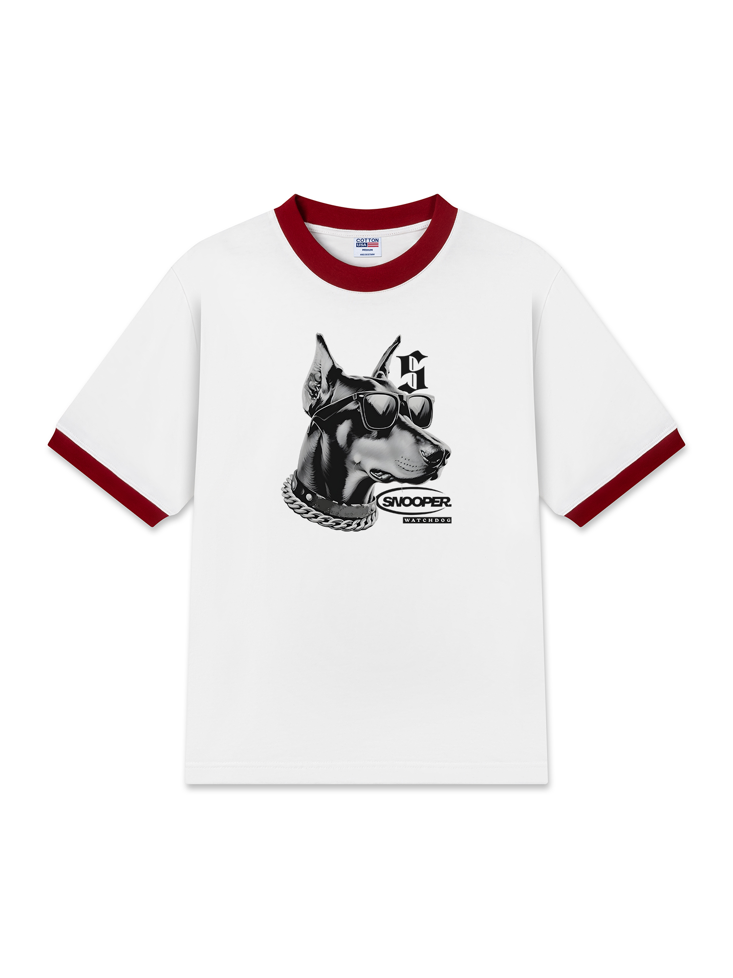 Áo Thun Ringer Relaxed Fit Rapper Funny Snoop Dog