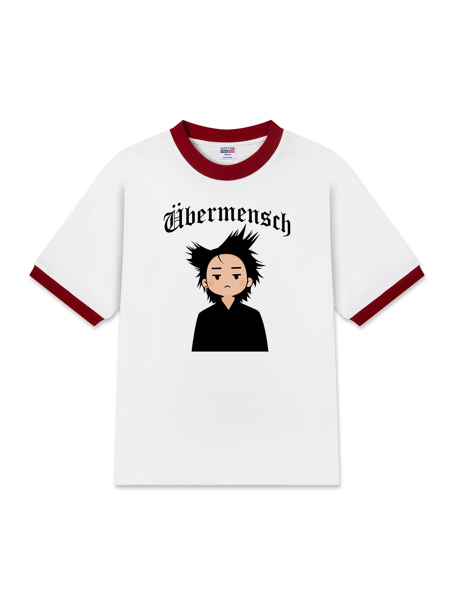 Áo Thun Ringer Relaxed Fit Cartoon GD Ubermensch