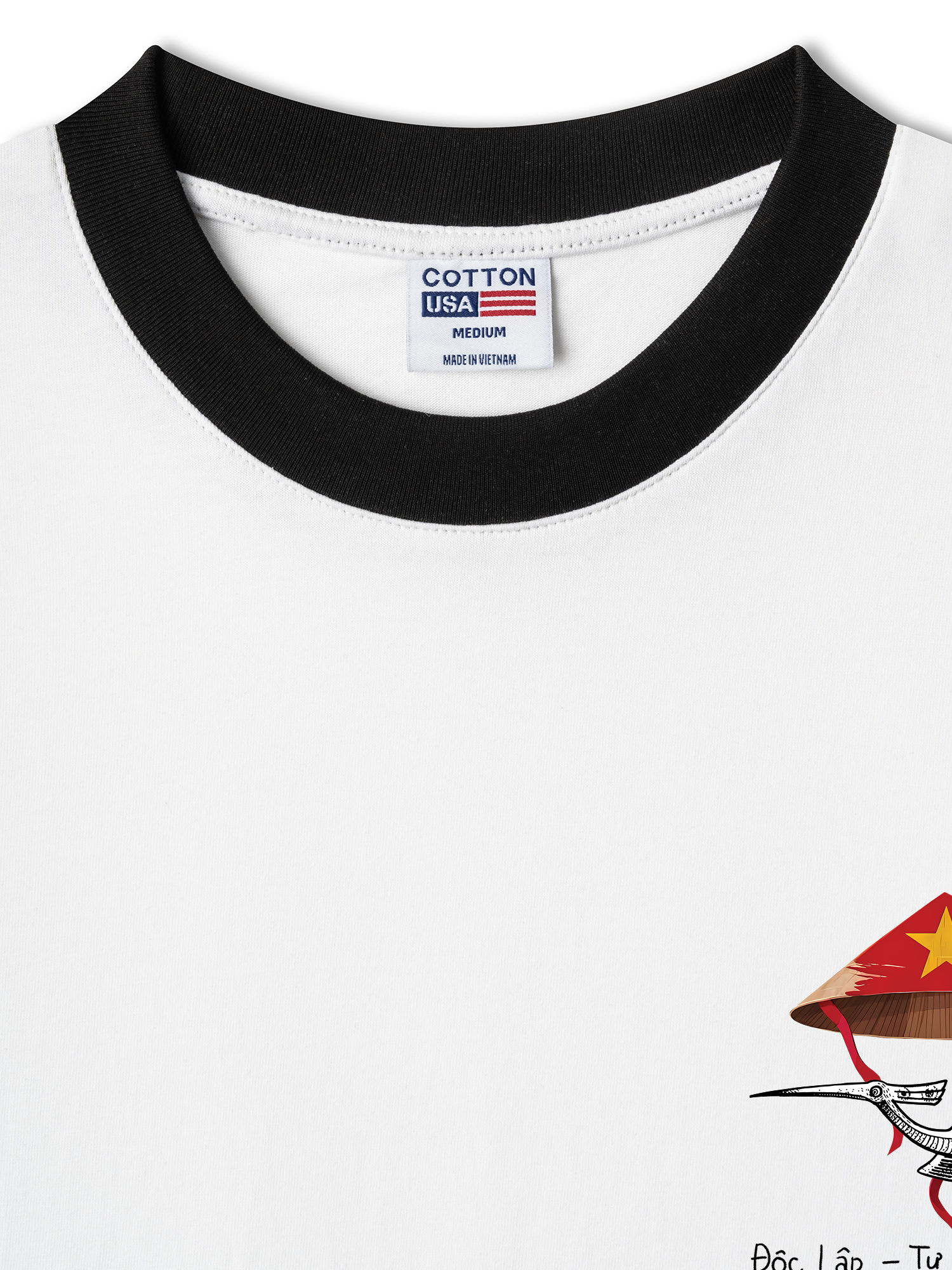 Áo Thun Ringer Relaxed Fit Độc Lập - Tự Do - Hạnh Phúc 2