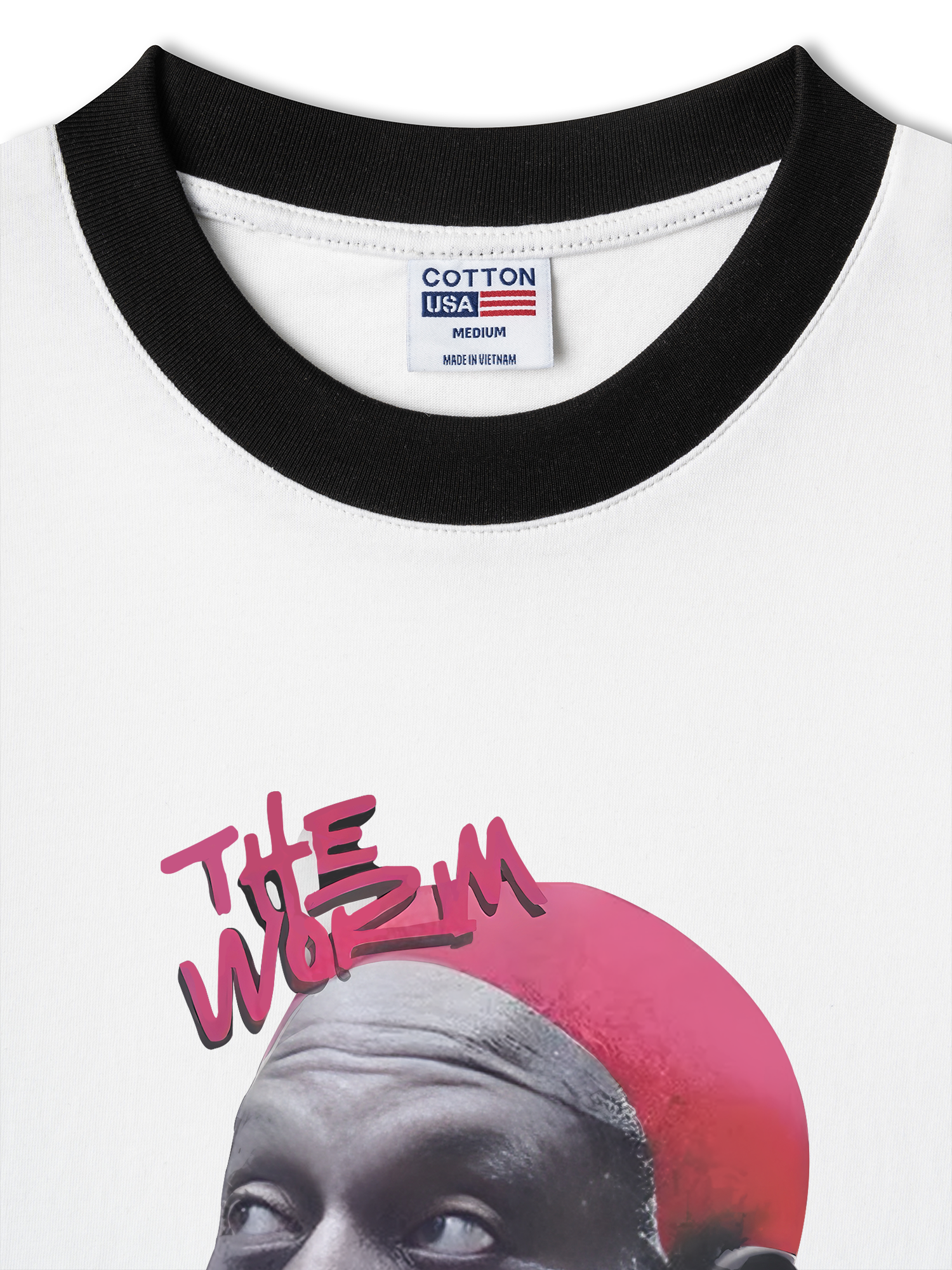 Áo Thun Ringer Relaxed Fit Hip Hop Streetwear Dennis Rodman Graphic