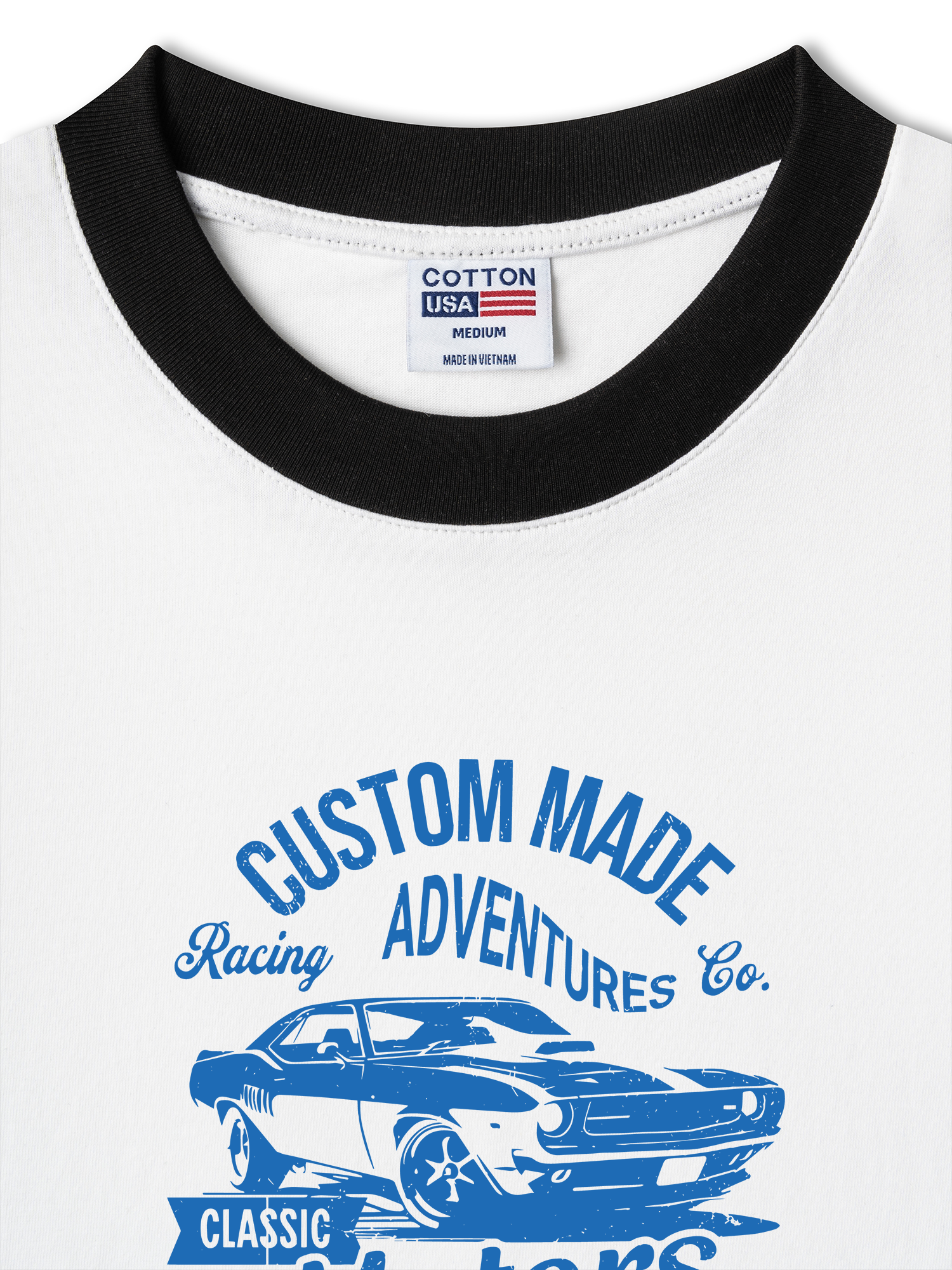 Áo Thun Ringer Relaxed Fit Classic Motors Old School