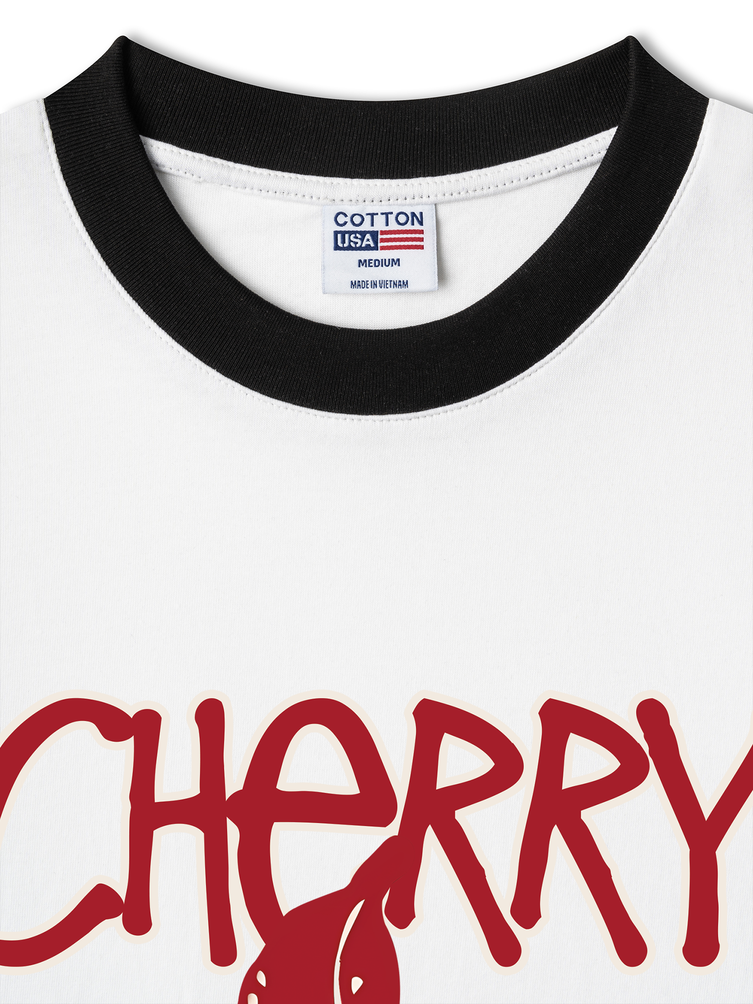 Áo Thun Ringer Relaxed Fit Cherry  8